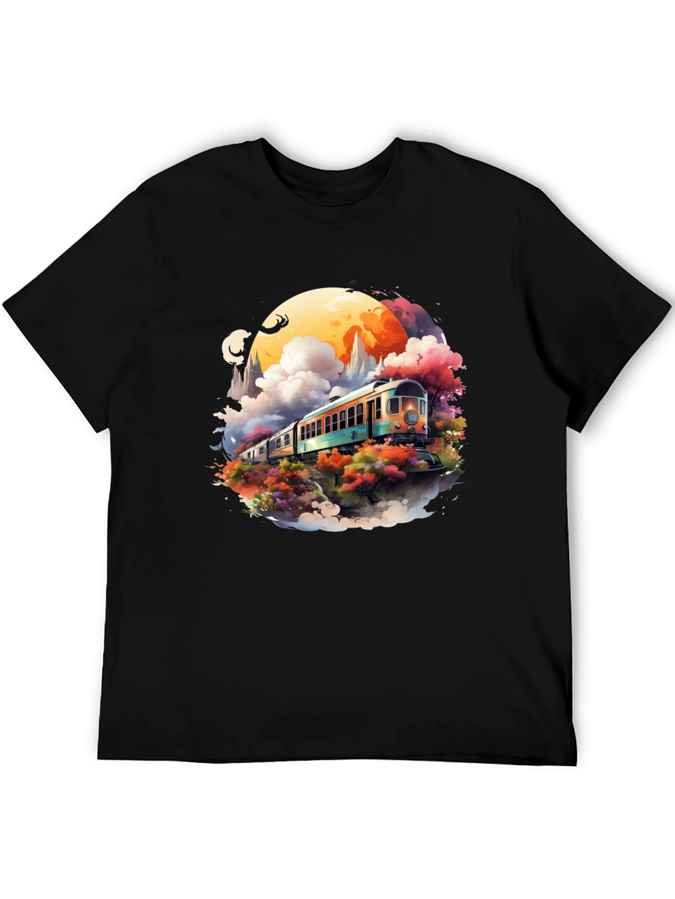 Scenic Train Ride Graphic Tee - Unique Design!