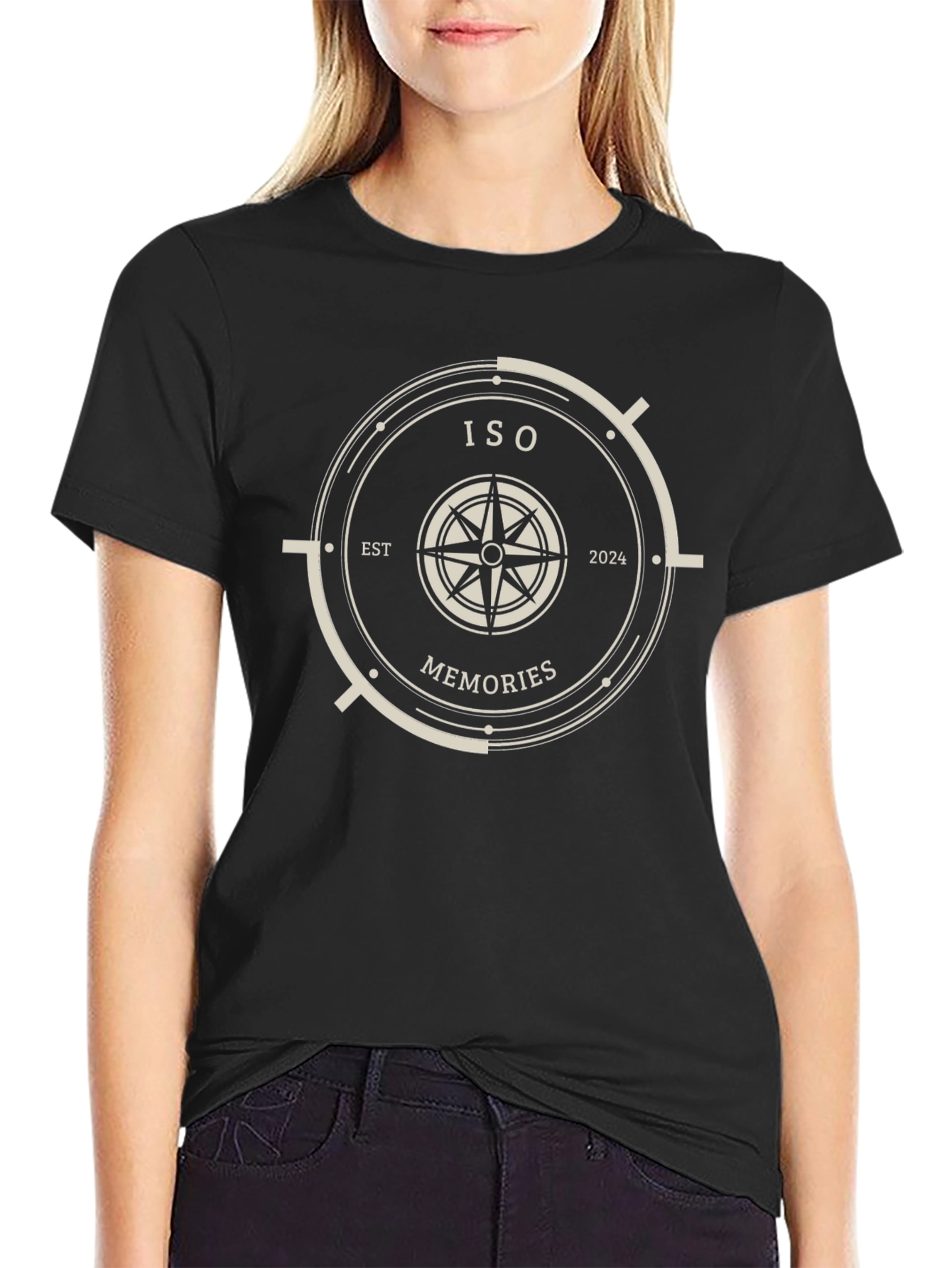 ISO Memories Compass Graphic Tee - Black
