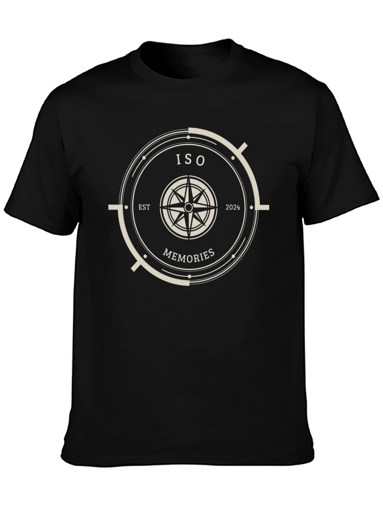 ISO Memories Compass Graphic Tee - Black