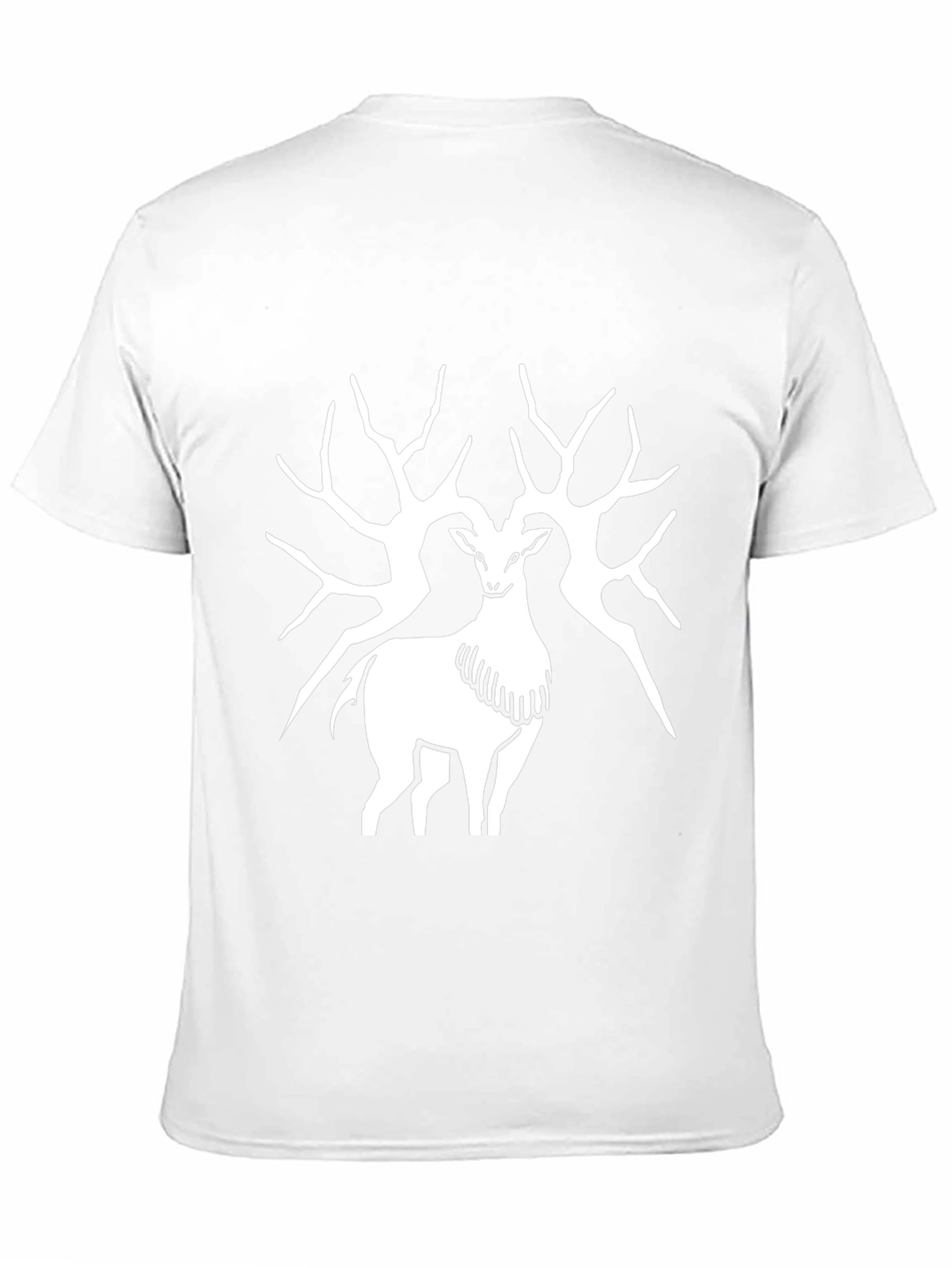 Deer Antler Graphic T-Shirt - Black