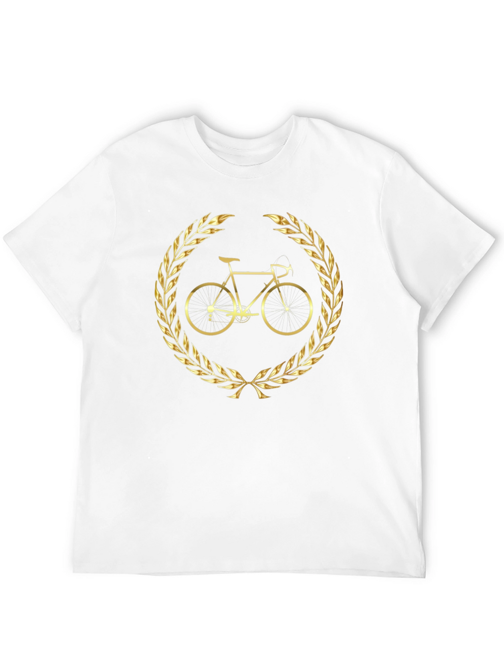 Golden Bike Laurel Black T-Shirt