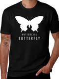 Antisocial Butterfly Graphic Tee - Black