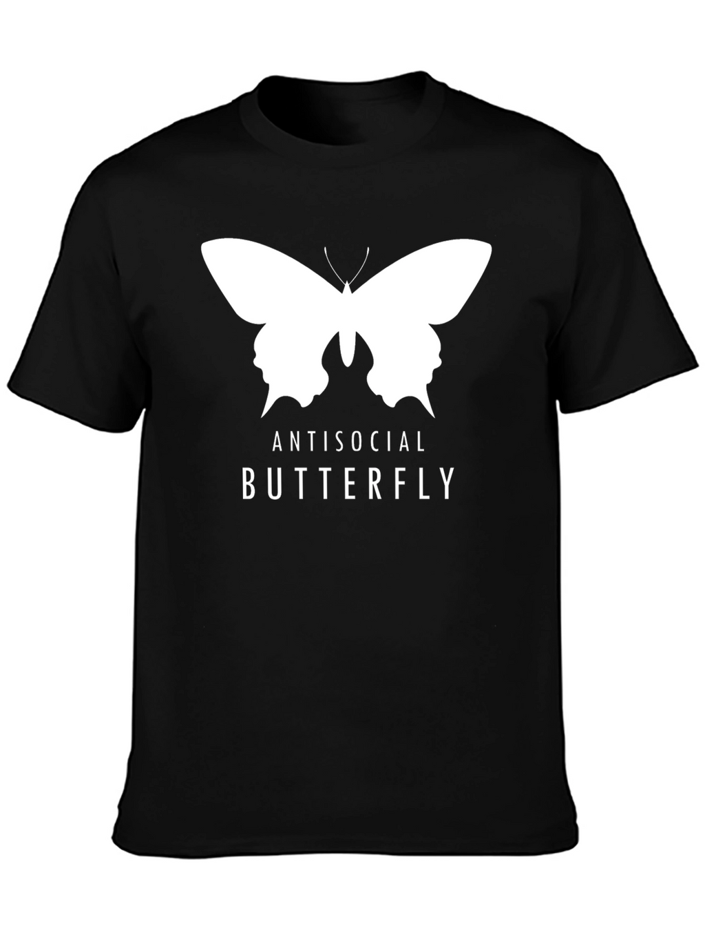 Antisocial Butterfly Graphic Tee - Black