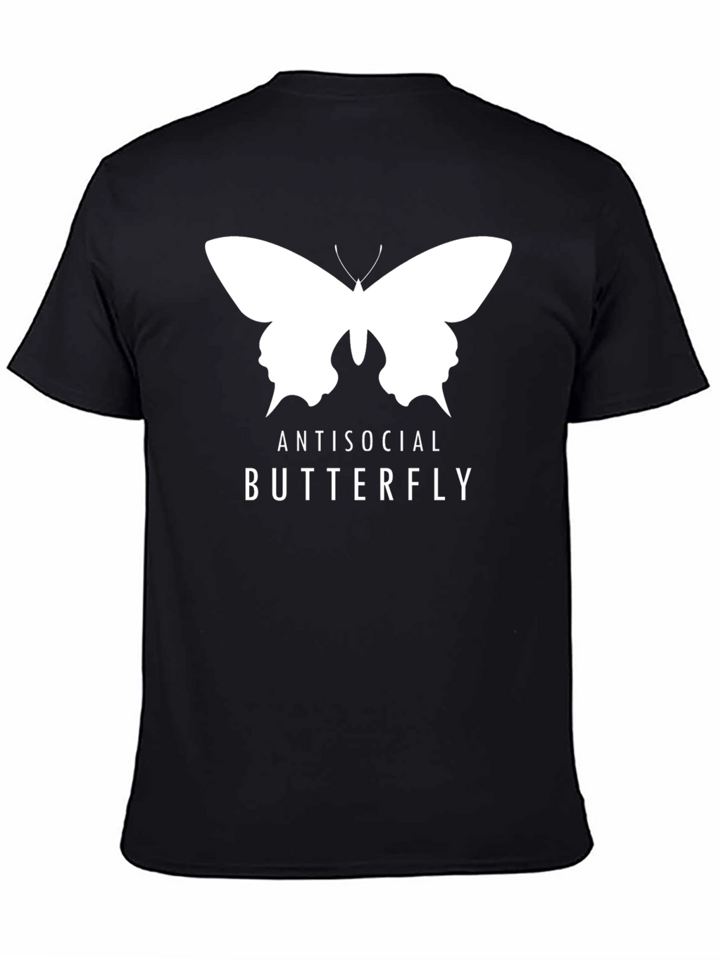 Antisocial Butterfly Graphic Tee - Black