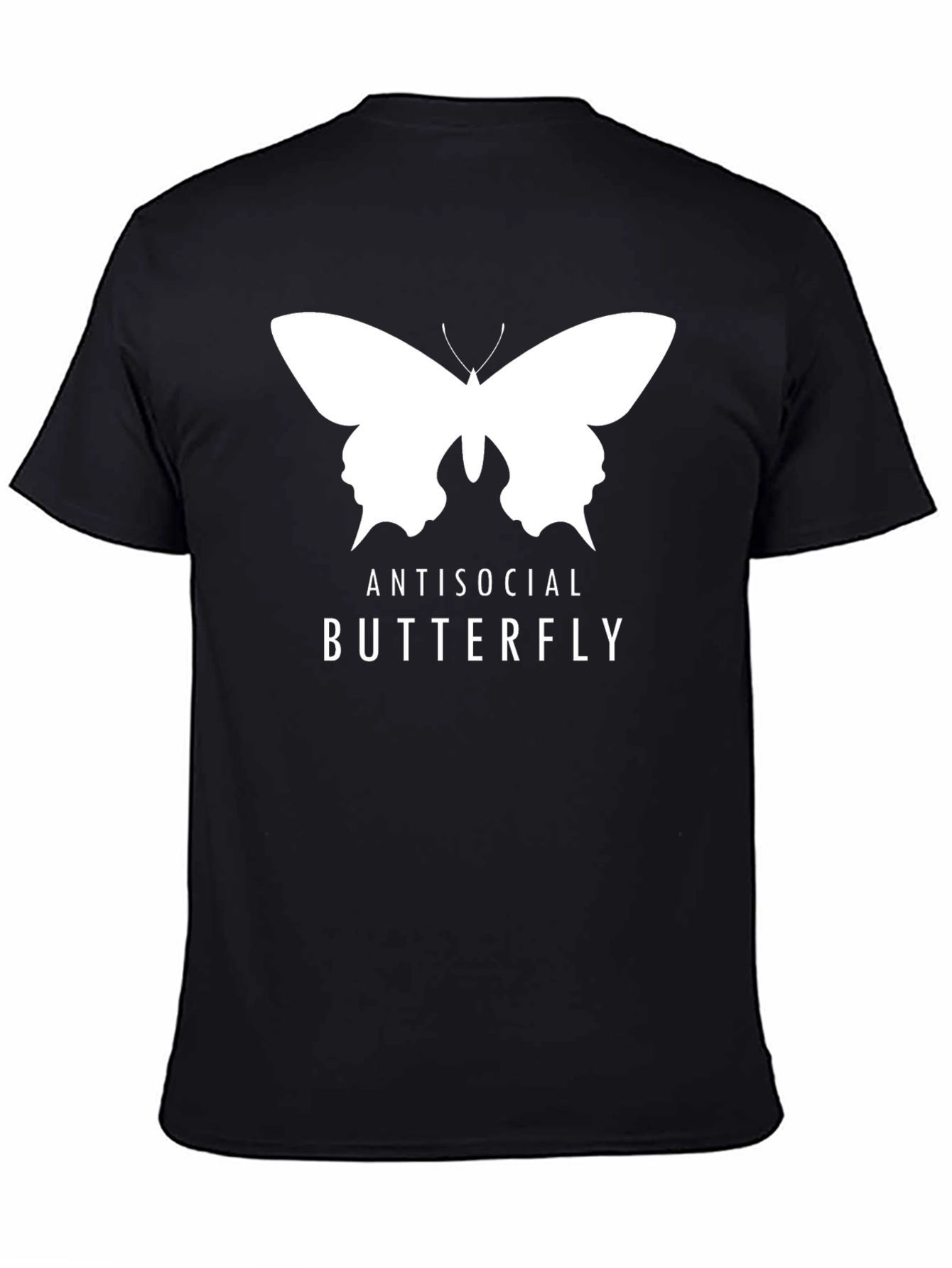 Antisocial Butterfly Graphic Tee - Black