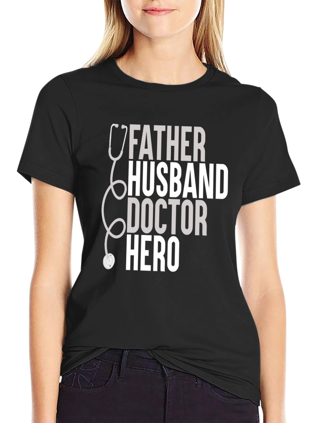 Father Husband Doctor Hero T-Shirt