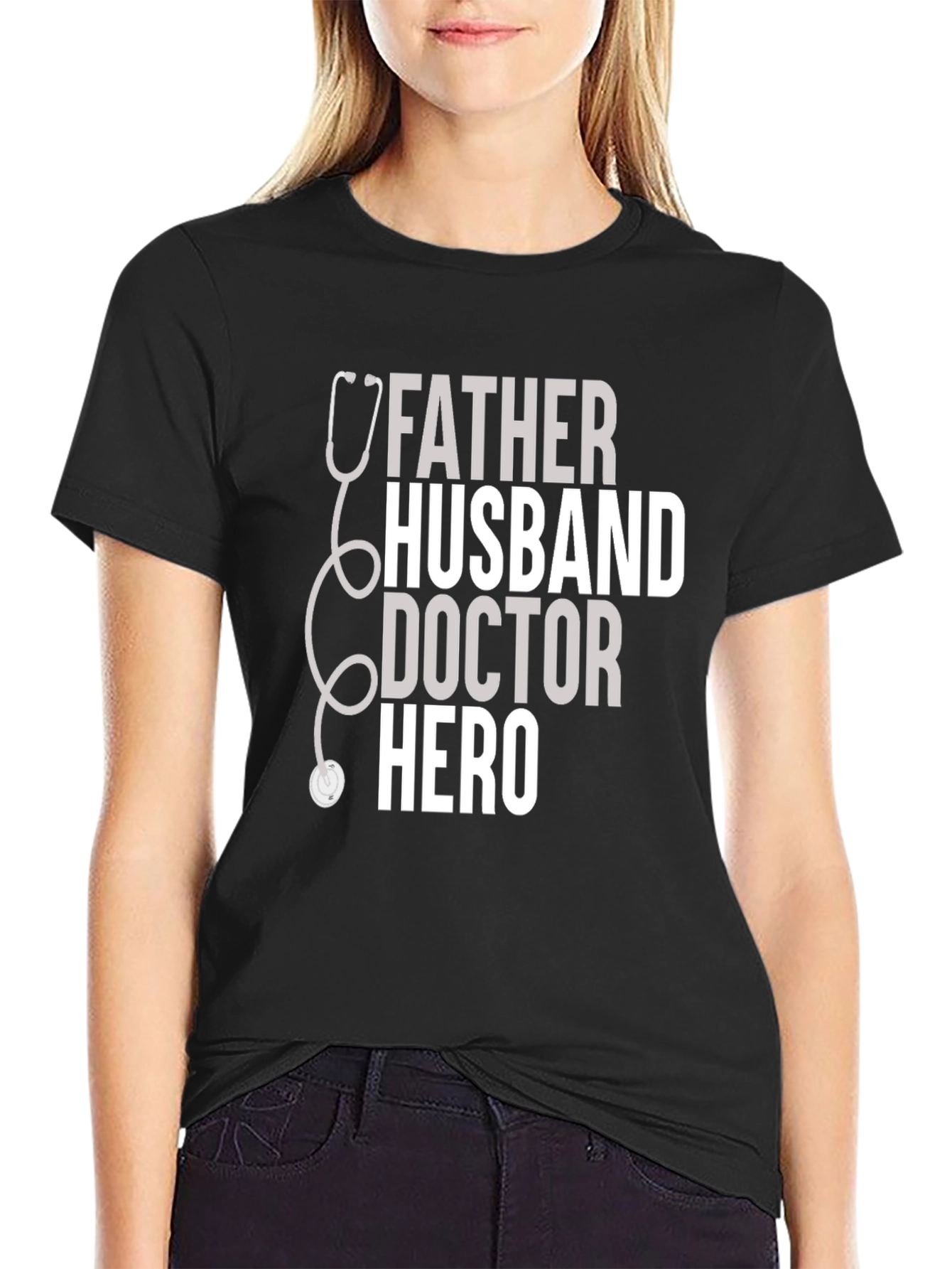 Father Husband Doctor Hero T-Shirt