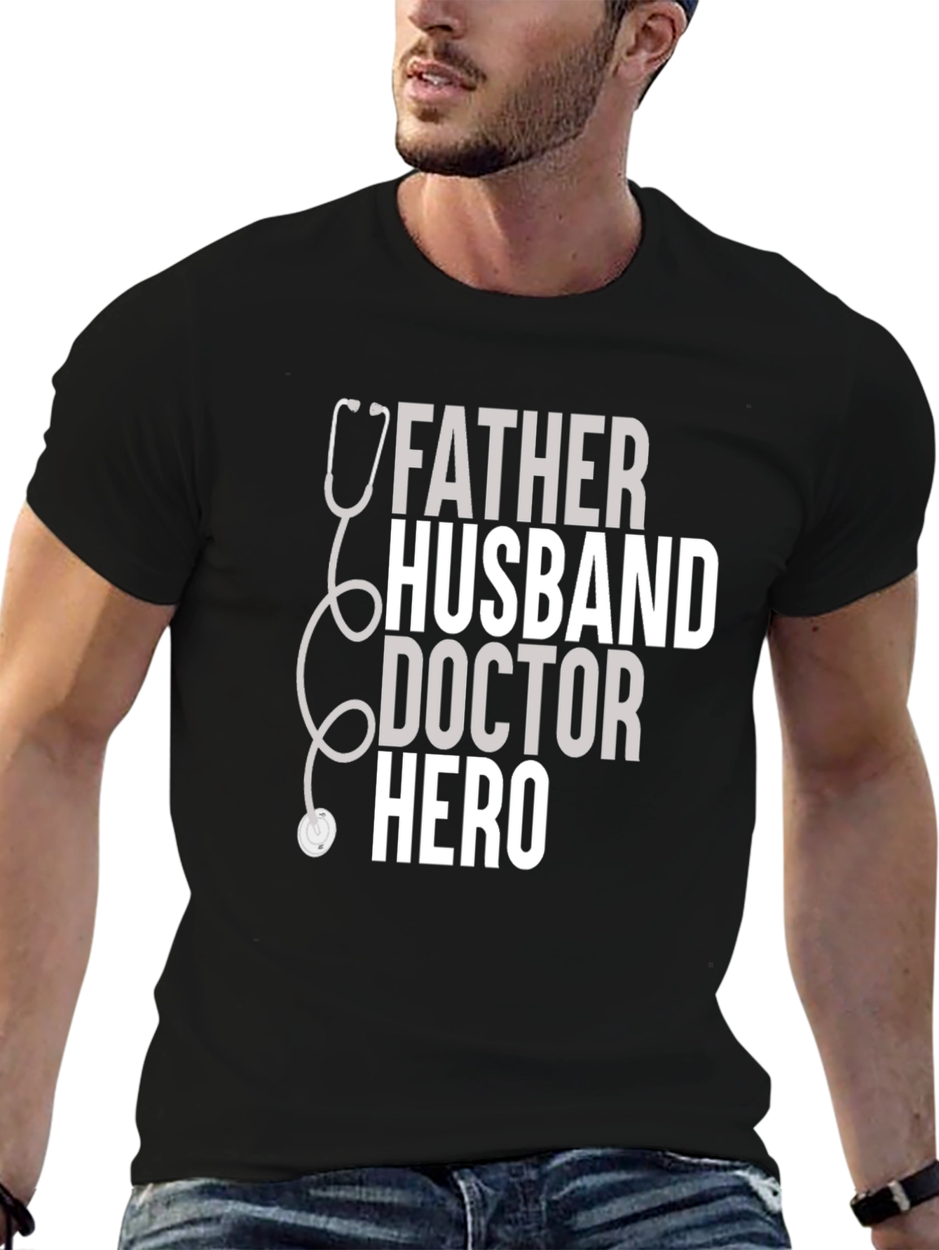 Father Husband Doctor Hero T-Shirt