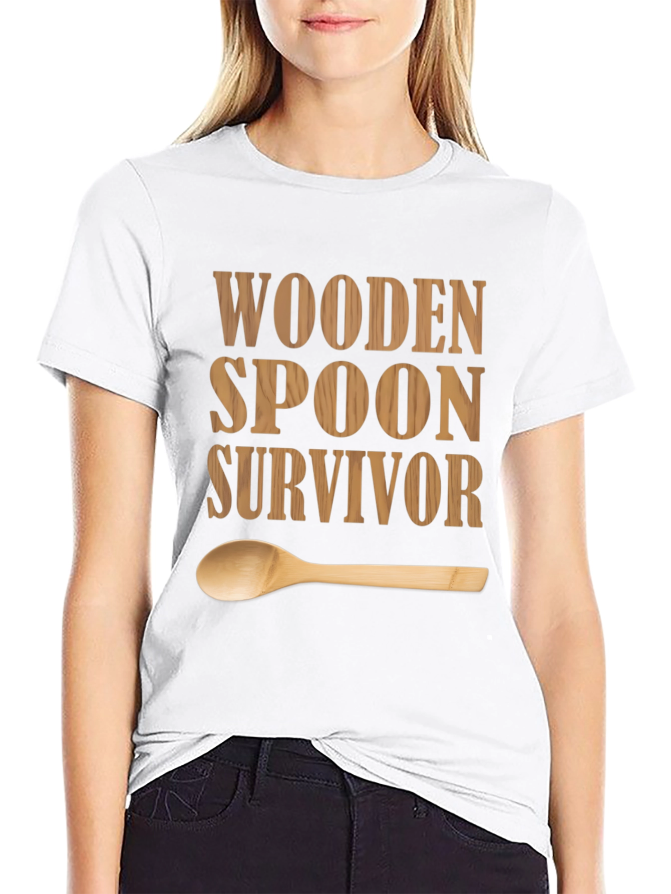 Wooden Spoon Survivor T-Shirt - Funny Graphic Tee
