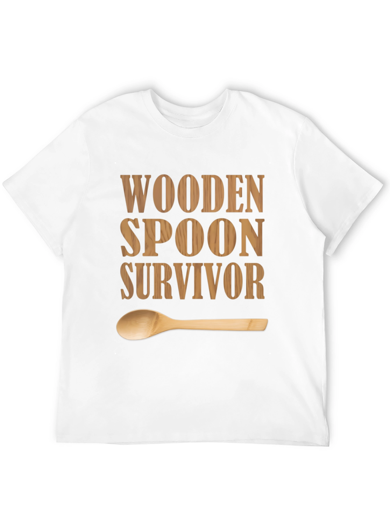 Wooden Spoon Survivor T-Shirt - Funny Graphic Tee