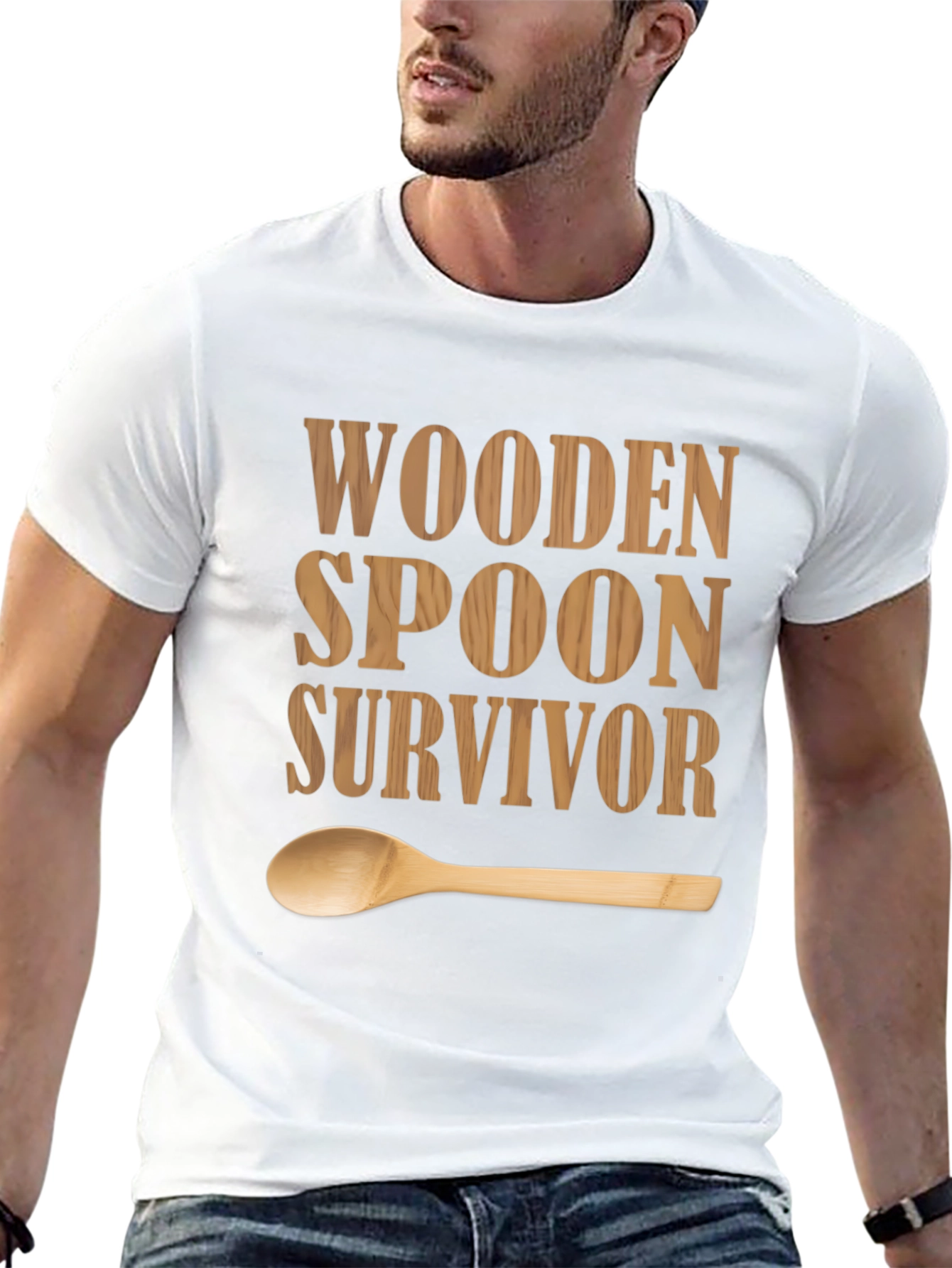 Wooden Spoon Survivor T-Shirt - Funny Graphic Tee