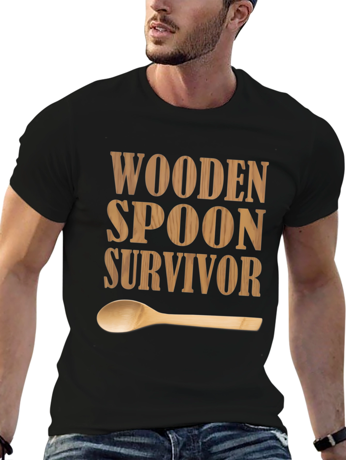 Wooden Spoon Survivor T-Shirt - Funny Graphic Tee