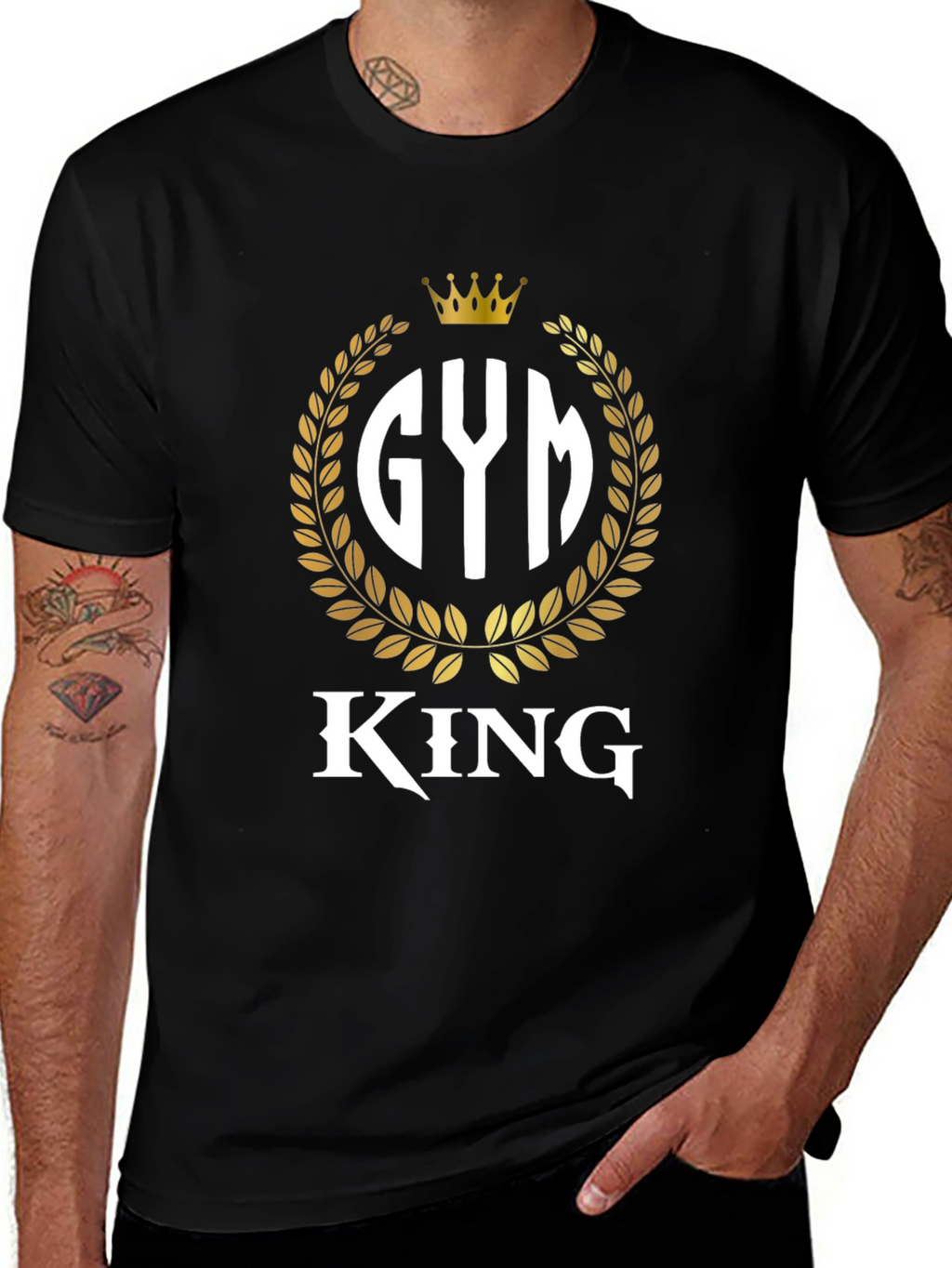 Gym King Black T-Shirt