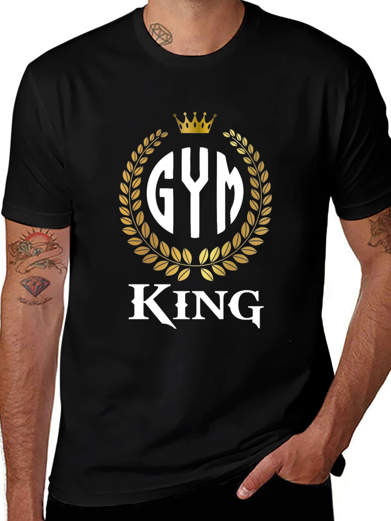 Gym King Black T-Shirt