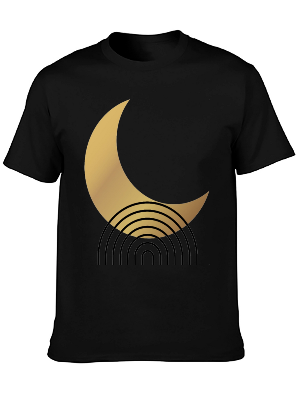 Modern Crescent Moon Graphic Tee