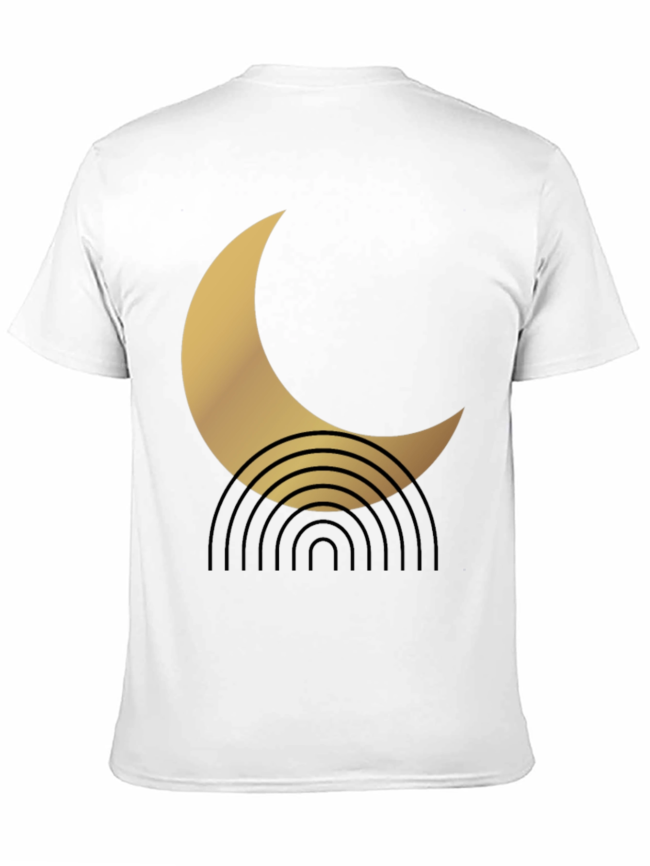 Modern Crescent Moon Graphic Tee