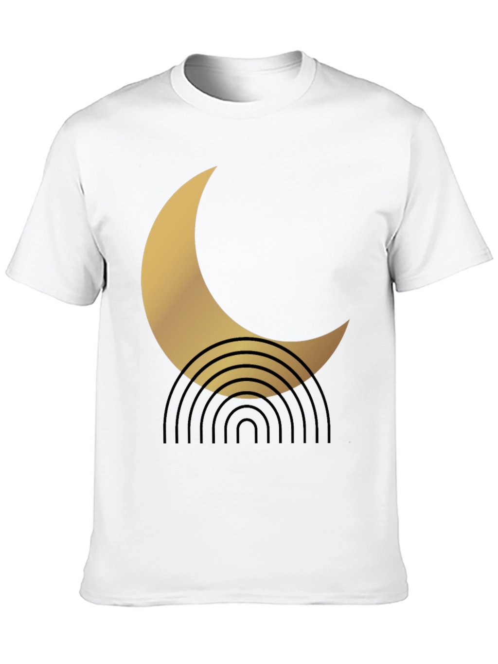 Modern Crescent Moon Graphic Tee