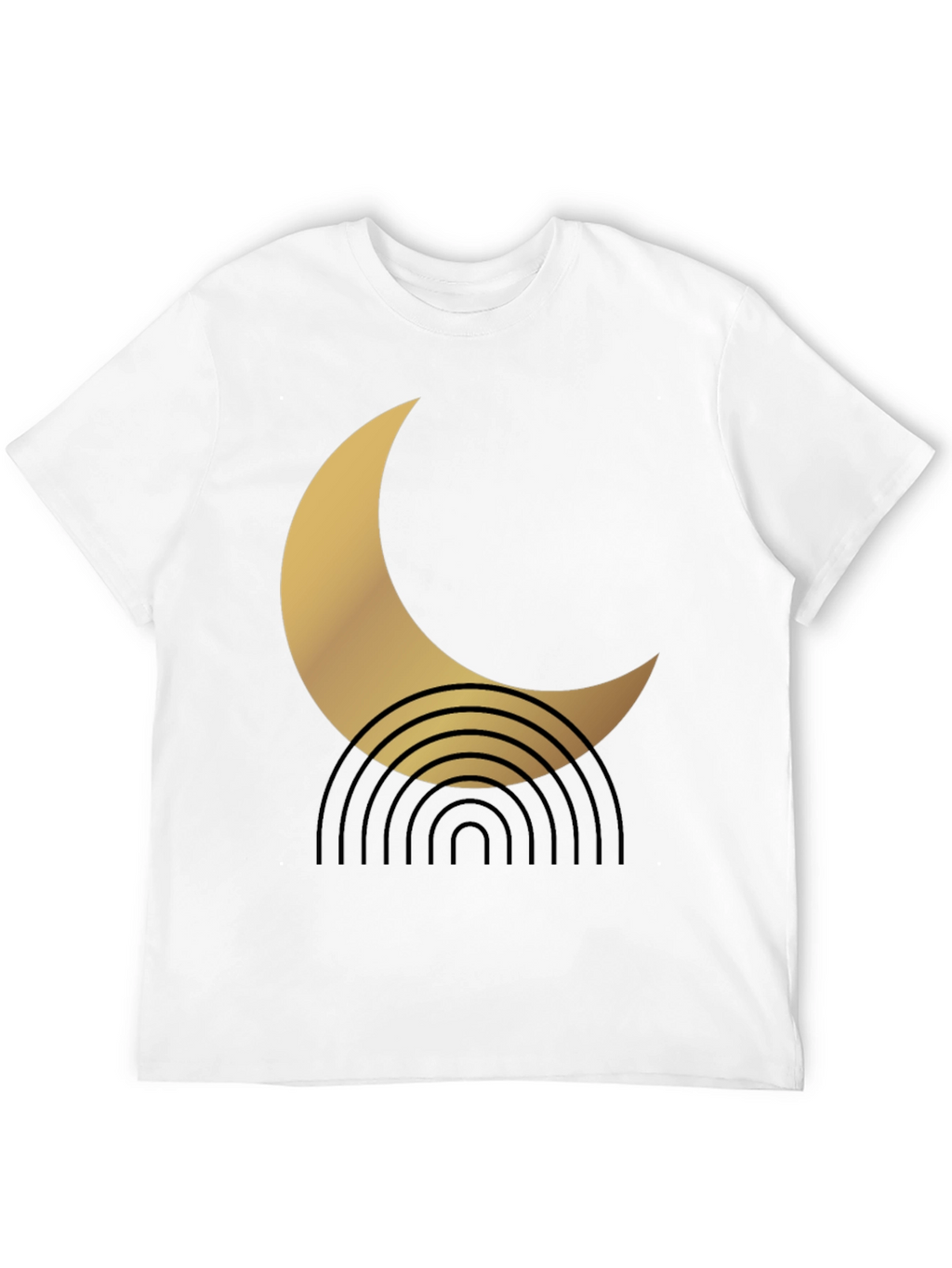 Modern Crescent Moon Graphic Tee