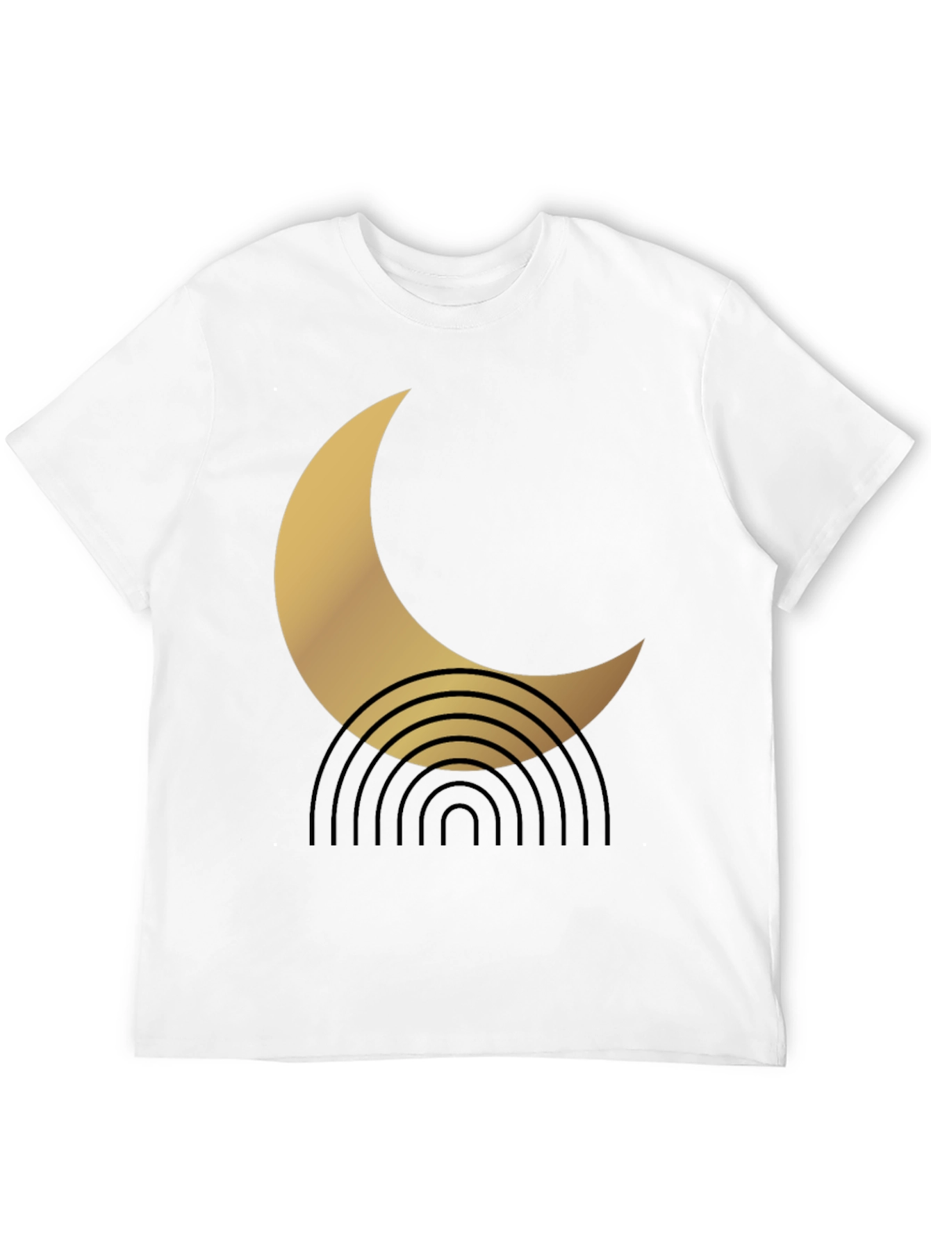 Modern Crescent Moon Graphic Tee