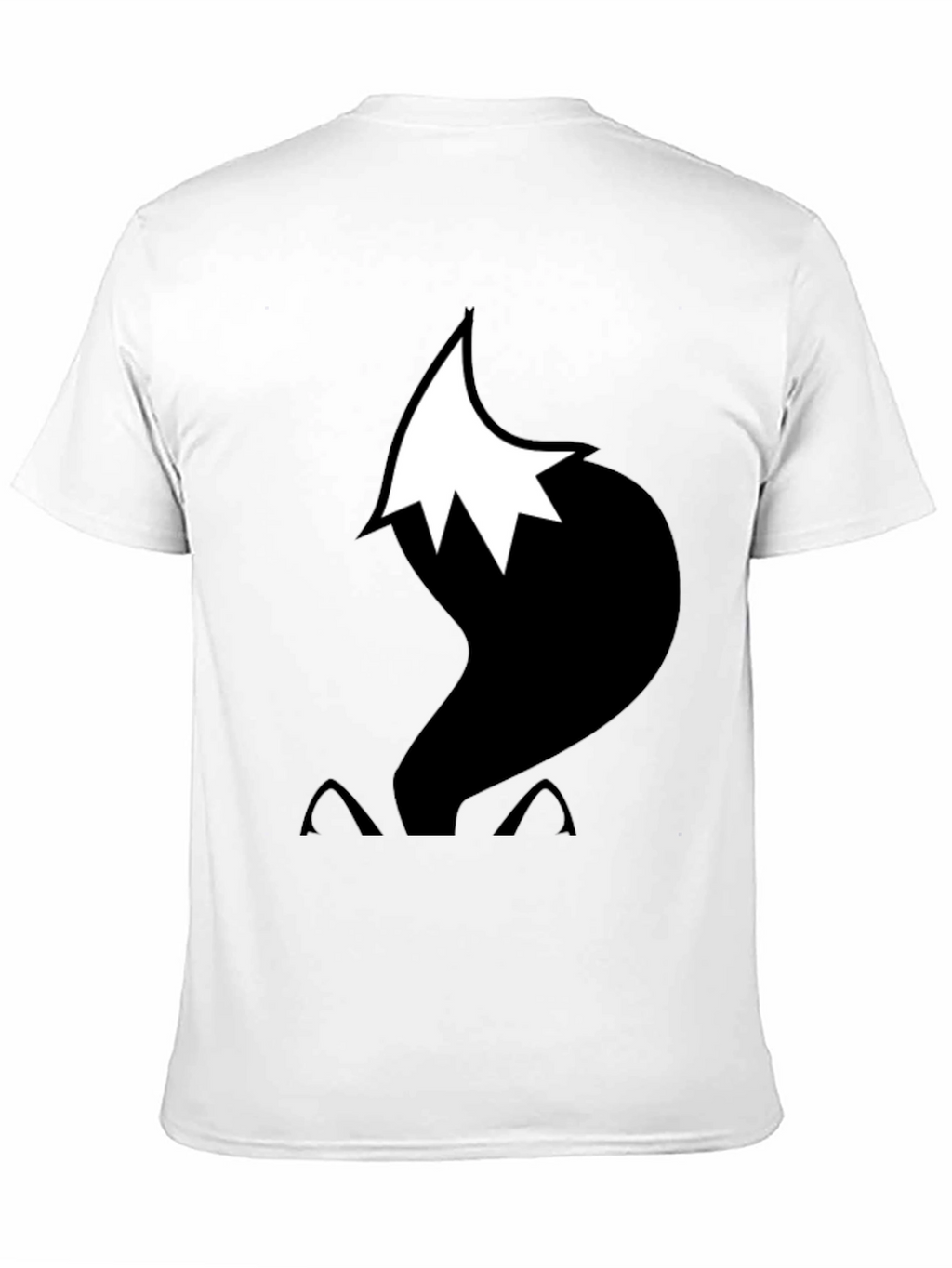 Fox Tail Graphic T-Shirt - Black