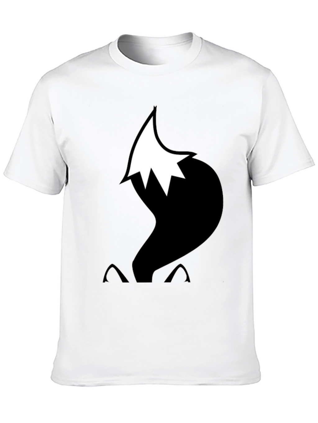 Fox Tail Graphic T-Shirt - Black