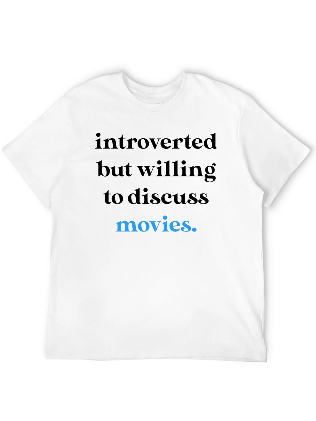 Introverted Movie Lover T-Shirt - Black