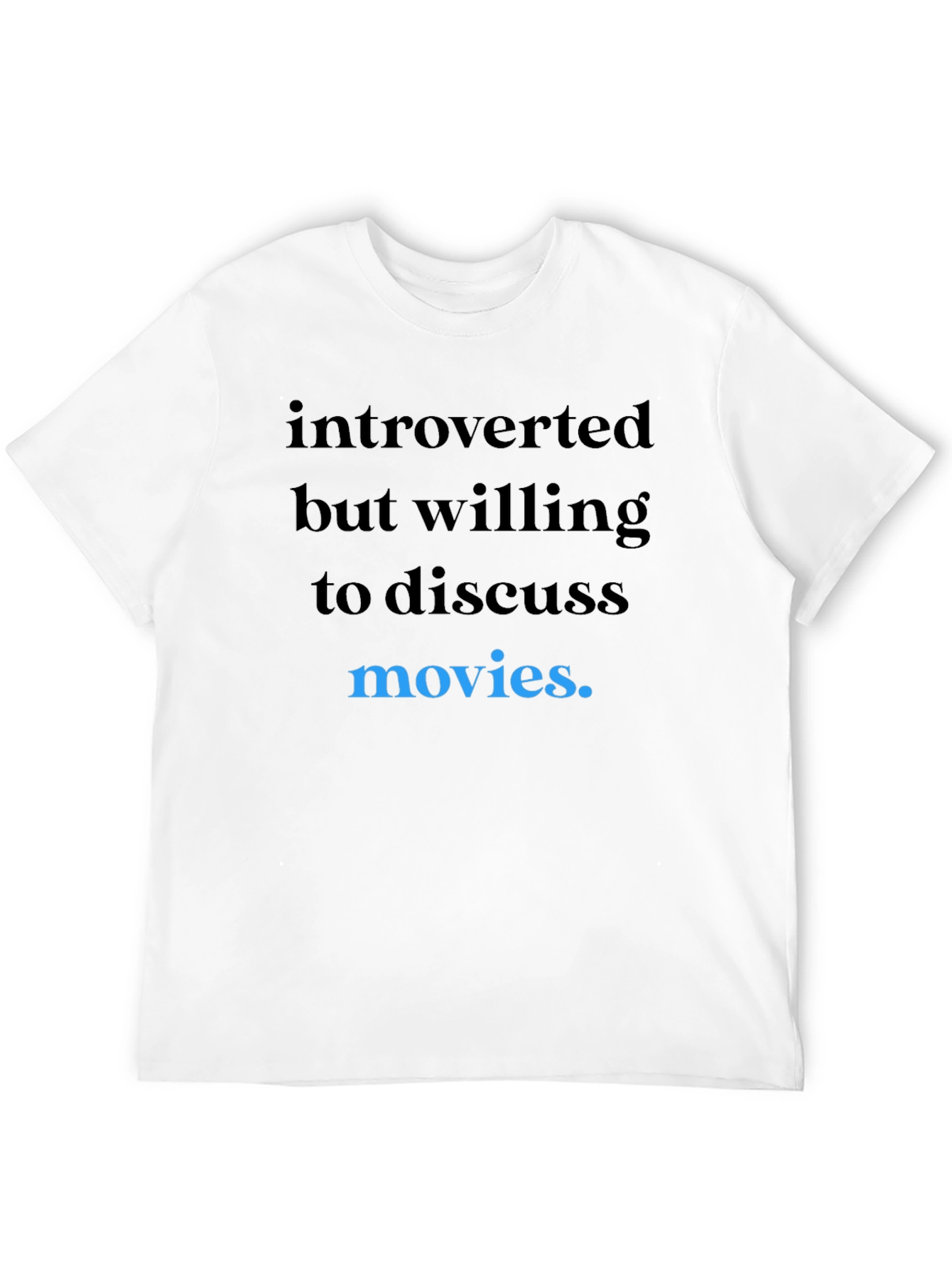 Introverted Movie Lover T-Shirt - Black