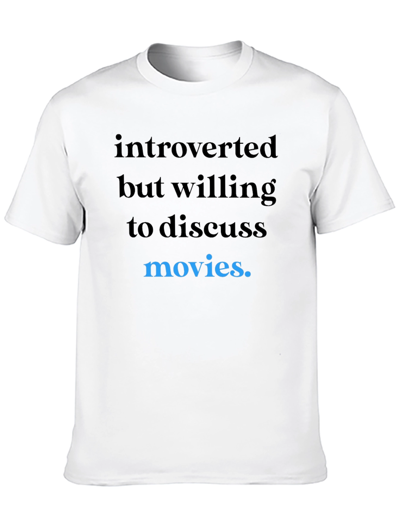 Introverted Movie Lover T-Shirt - Black