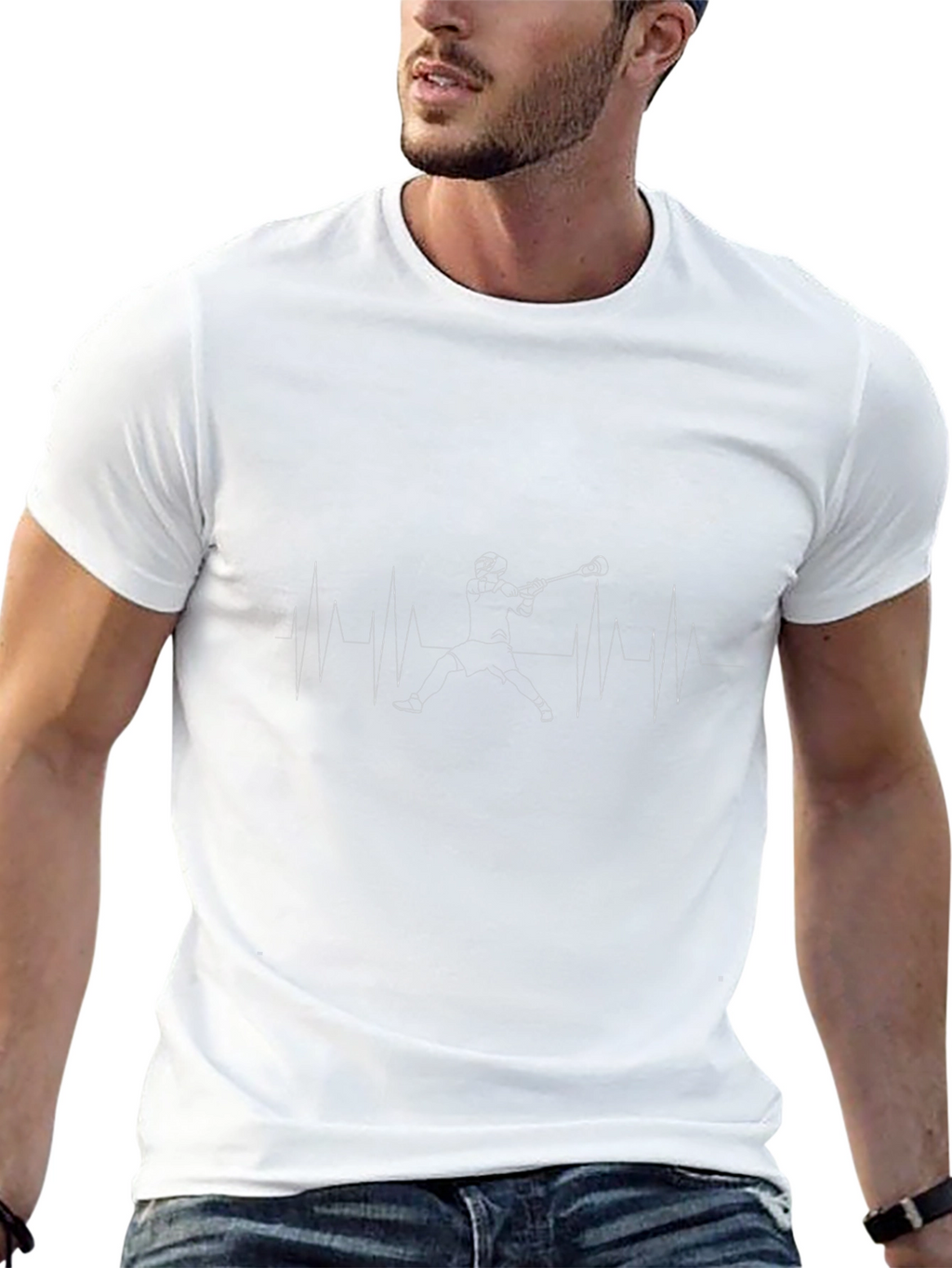 Lacrosse Heartbeat Black T-Shirt