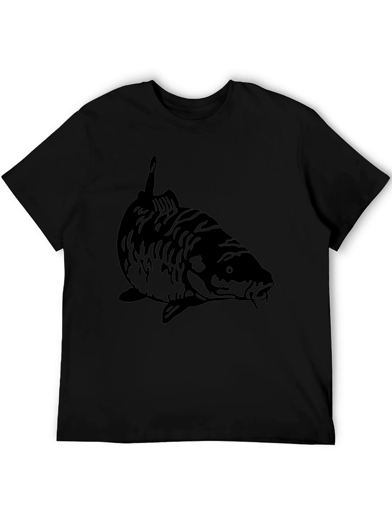 Black Carp Fish Graphic Tee - Angler Style