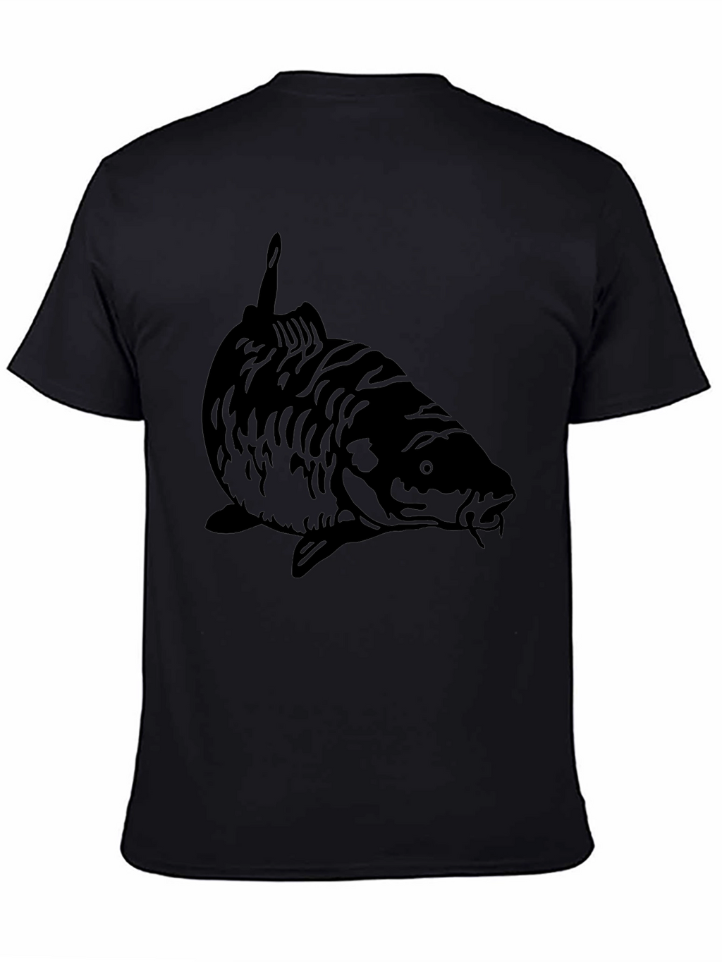 Black Carp Fish Graphic Tee - Angler Style