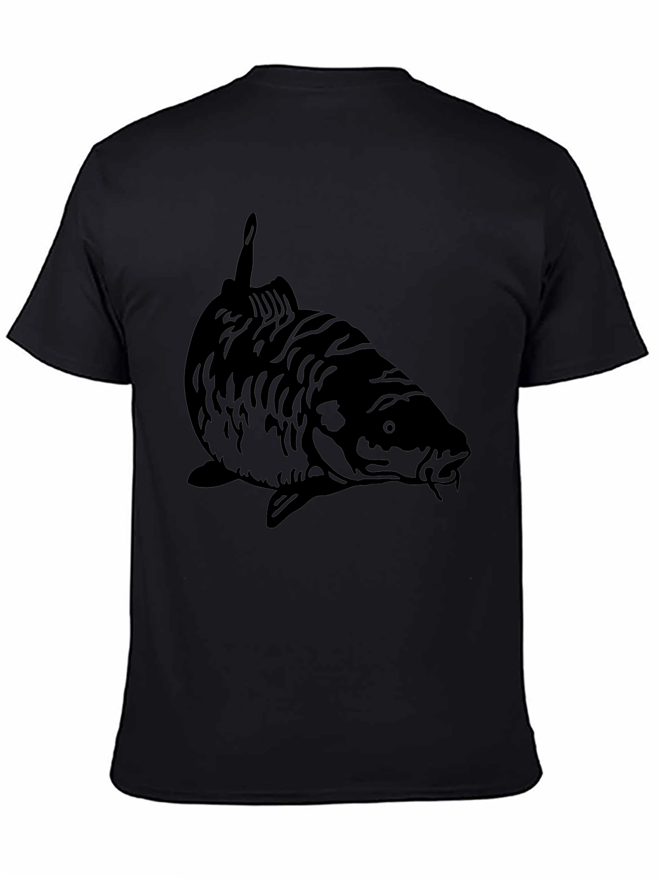 Black Carp Fish Graphic Tee - Angler Style