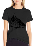 Black Carp Fish Graphic Tee - Angler Style