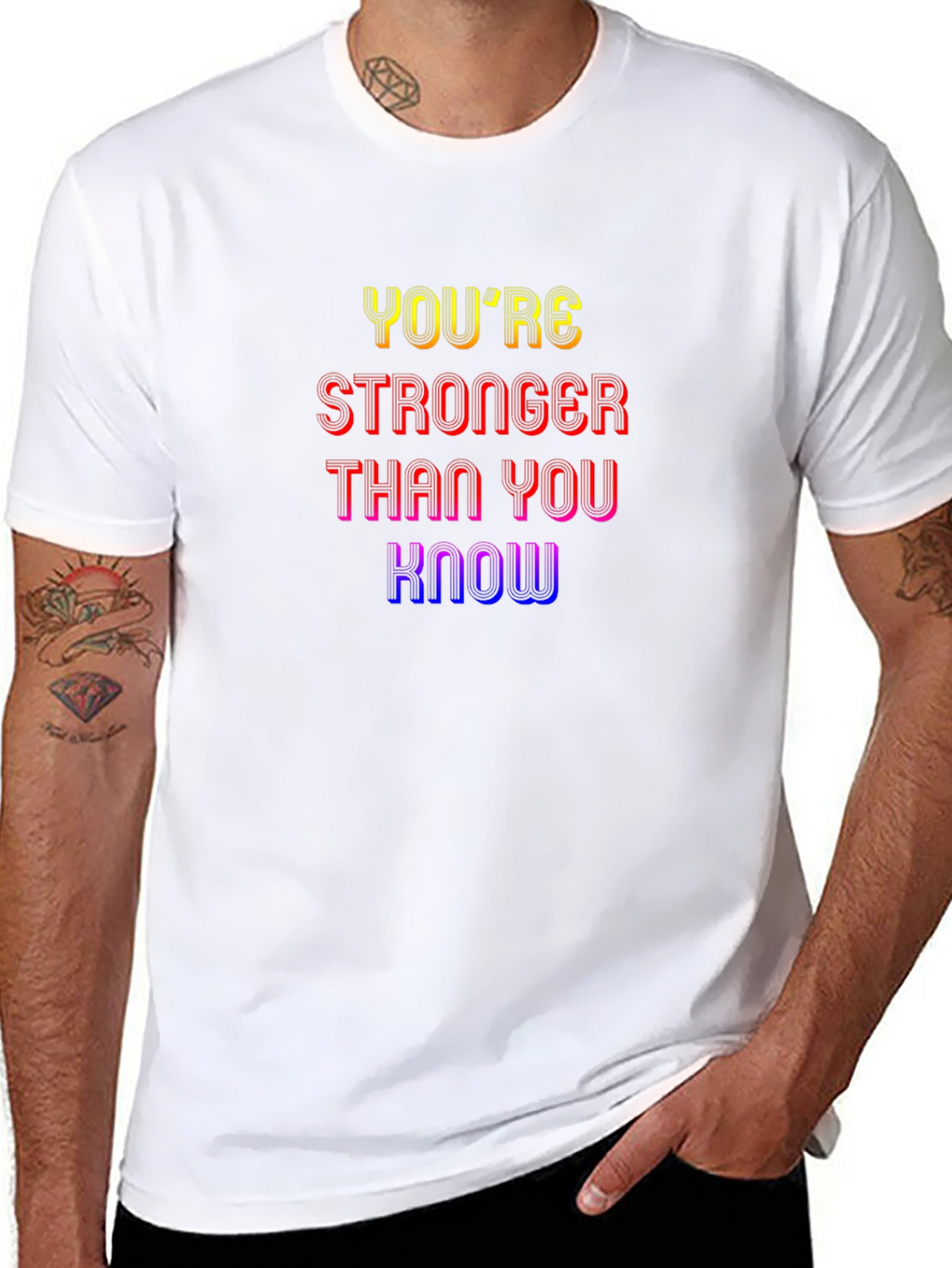 Inspirational Graphic Tee: Youre Stronger Than You Know