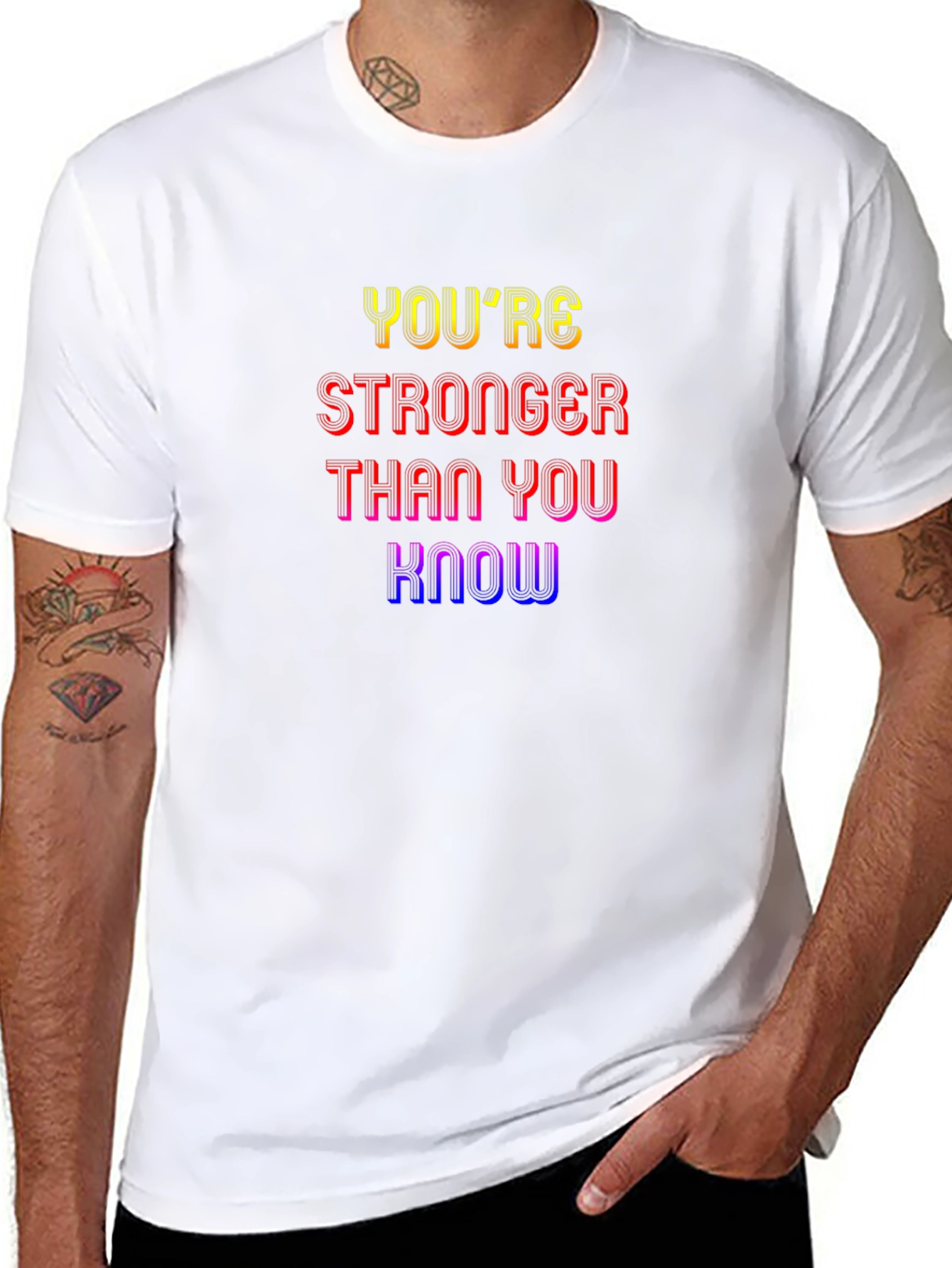 Inspirational Graphic Tee: Youre Stronger Than You Know