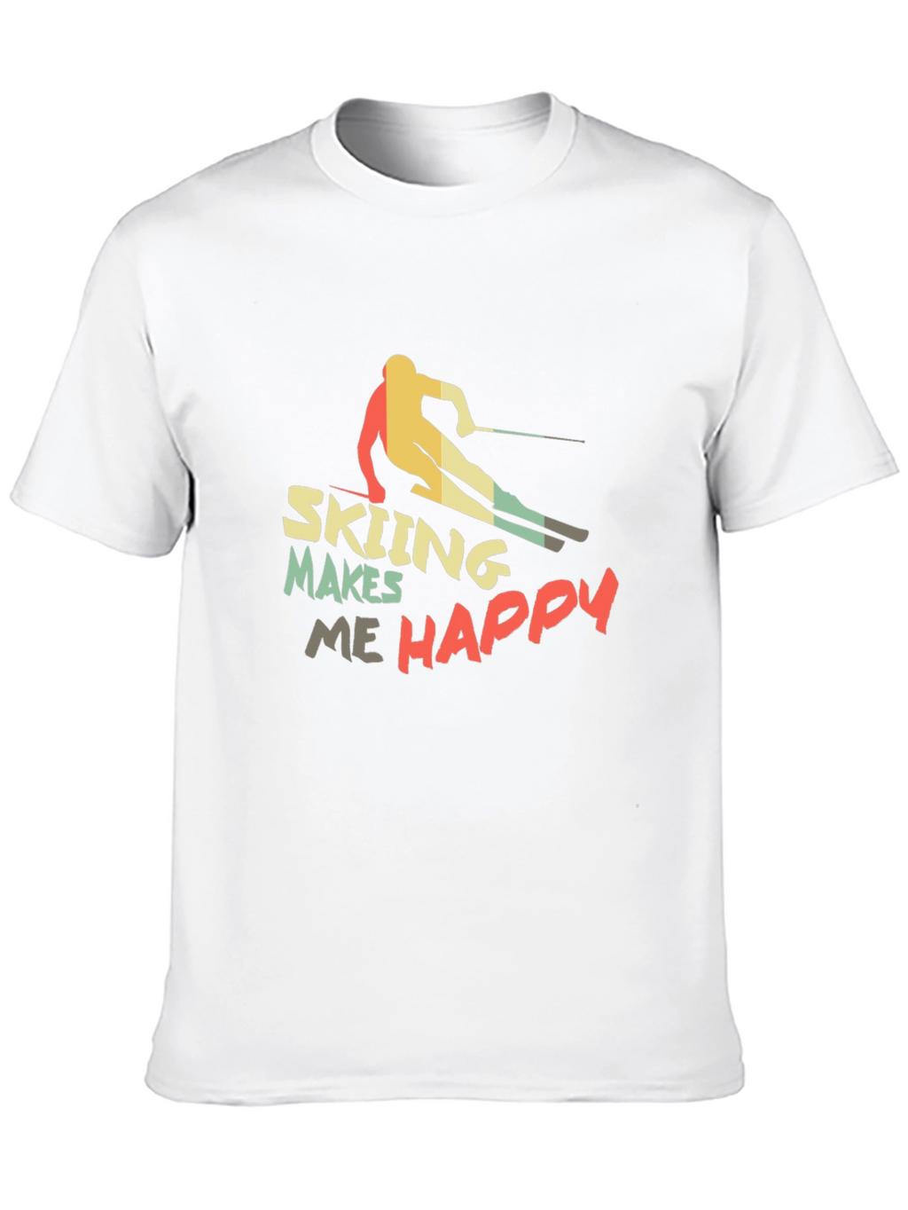 Skiing Makes Me Happy T-Shirt