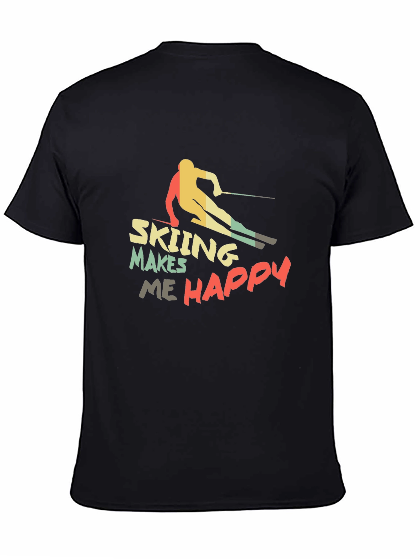 Skiing Makes Me Happy T-Shirt