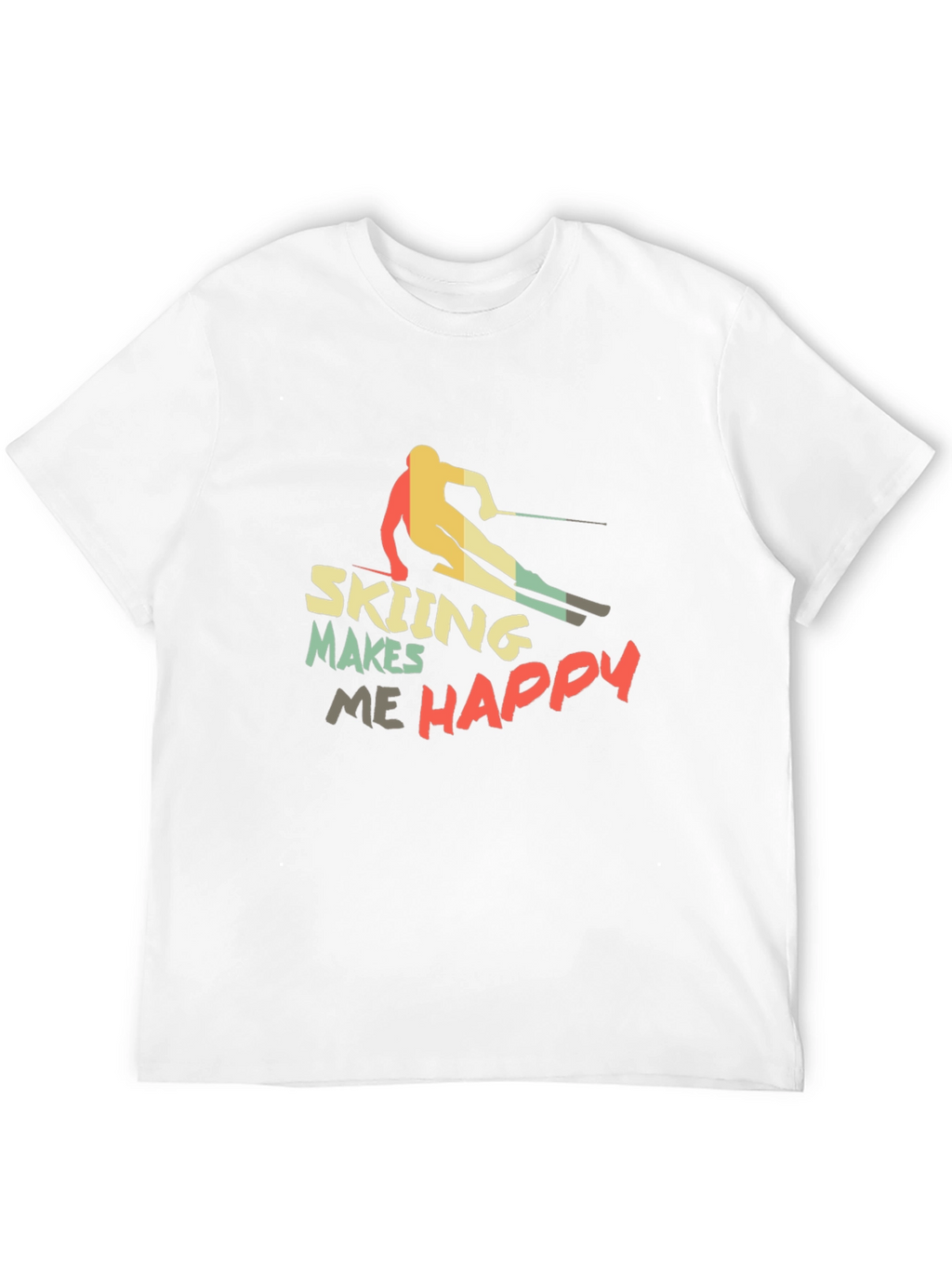 Skiing Makes Me Happy T-Shirt