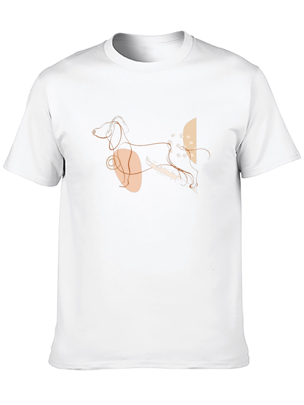 Abstract Dog Graphic T-Shirt - Stylish Modern