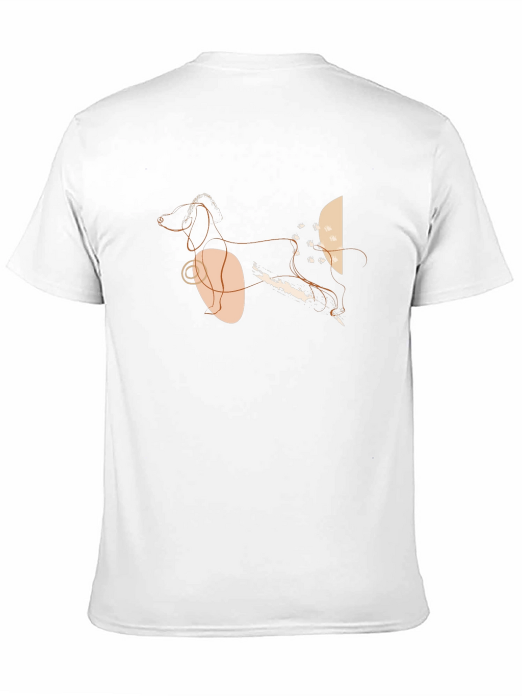 Abstract Dog Graphic T-Shirt - Stylish Modern
