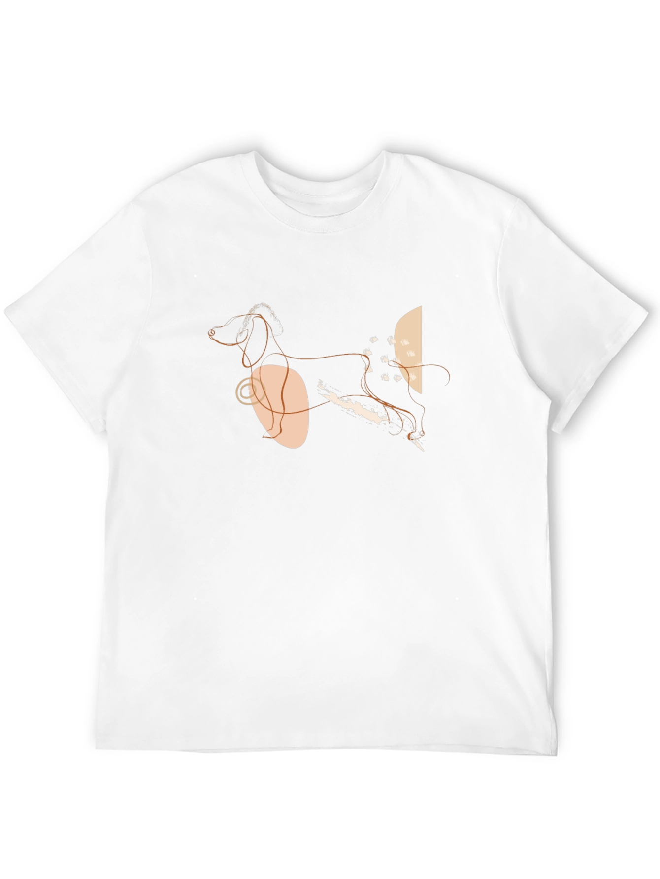 Abstract Dog Graphic T-Shirt - Stylish Modern