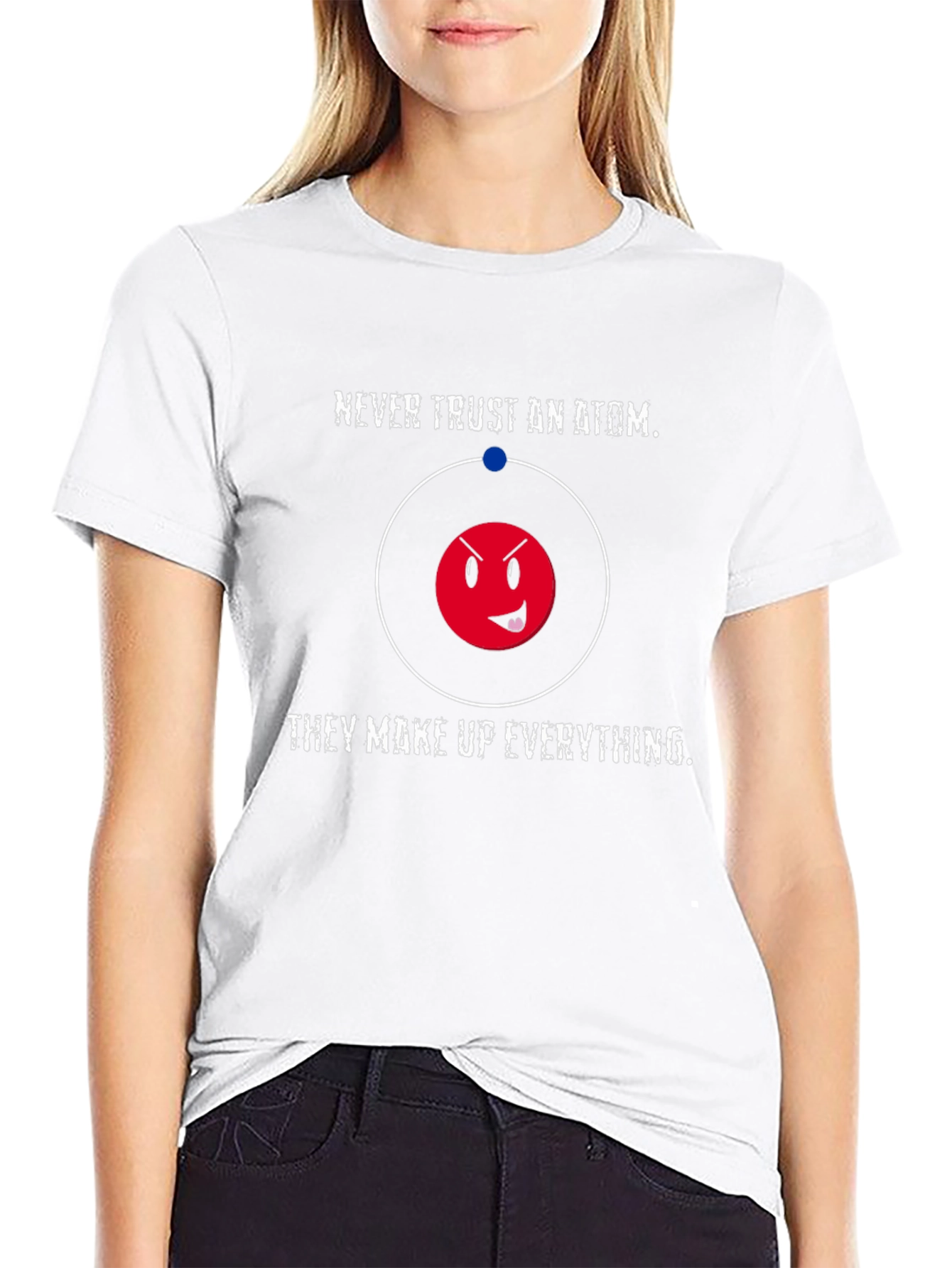 Funny Science Atom Humor Graphic T-Shirt