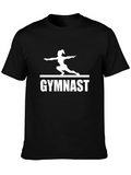 Gymnast Silhouette Graphic Print T-Shirt