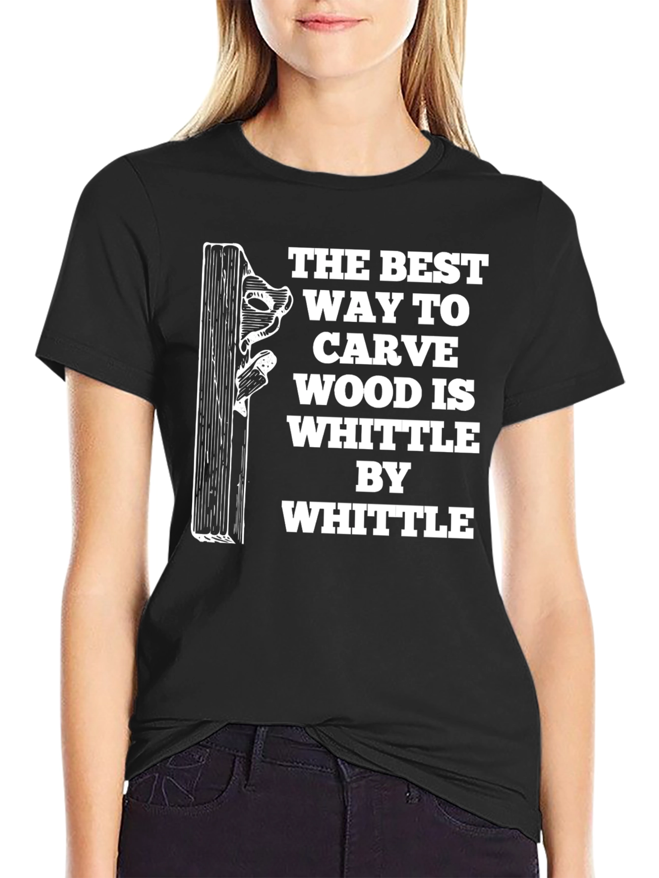 Whittle Wood Carving Humor Graphic Tee