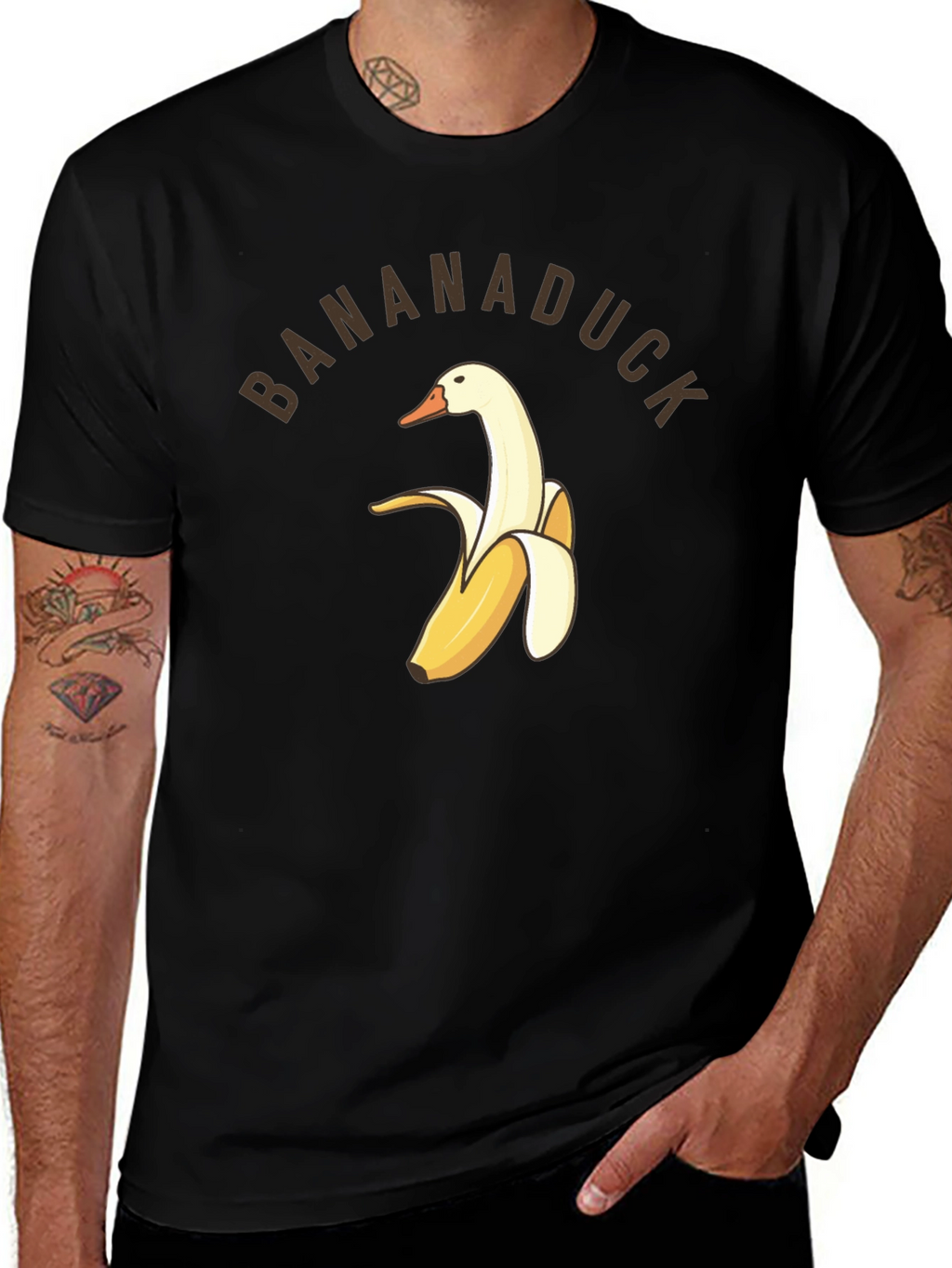 Bananaduck Graphic T-Shirt - Funny Animal Design