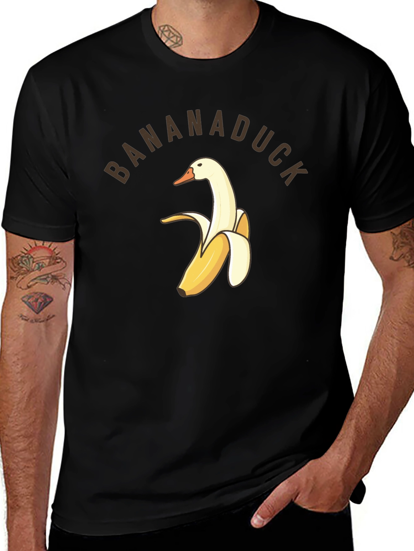 Bananaduck Graphic T-Shirt - Funny Animal Design