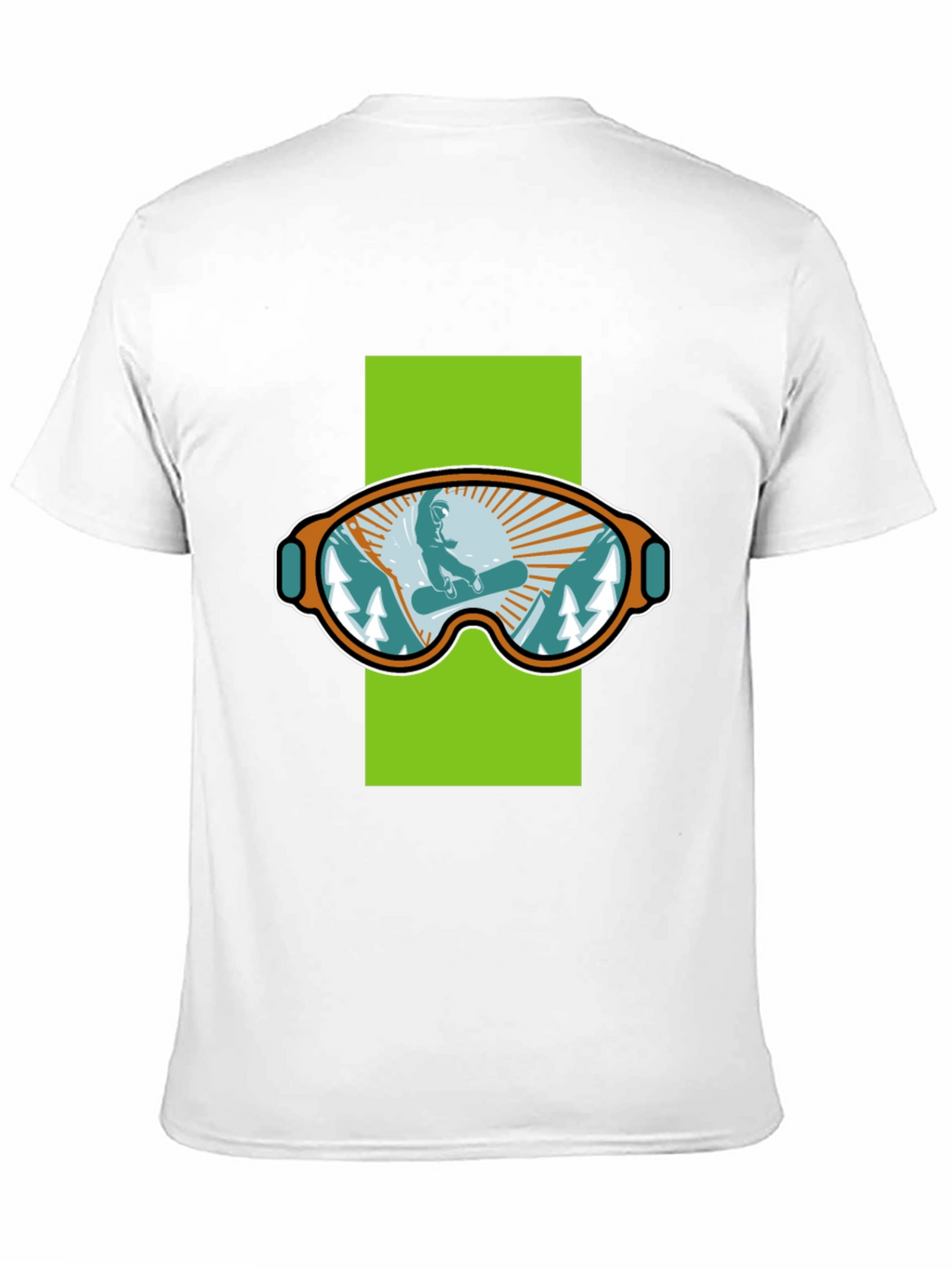 Snowboard Goggles Graphic Tee - Black