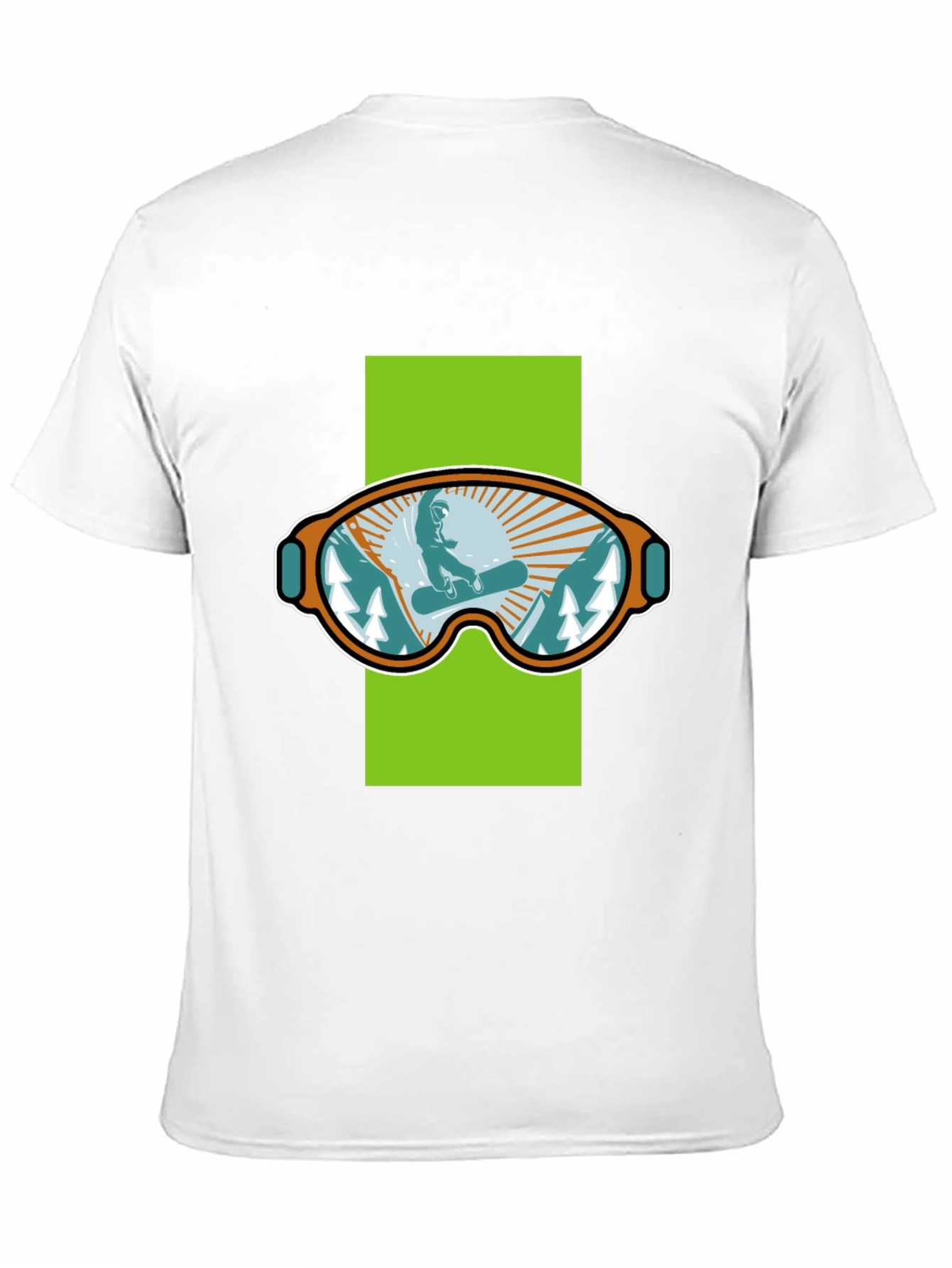 Snowboard Goggles Graphic Tee - Black