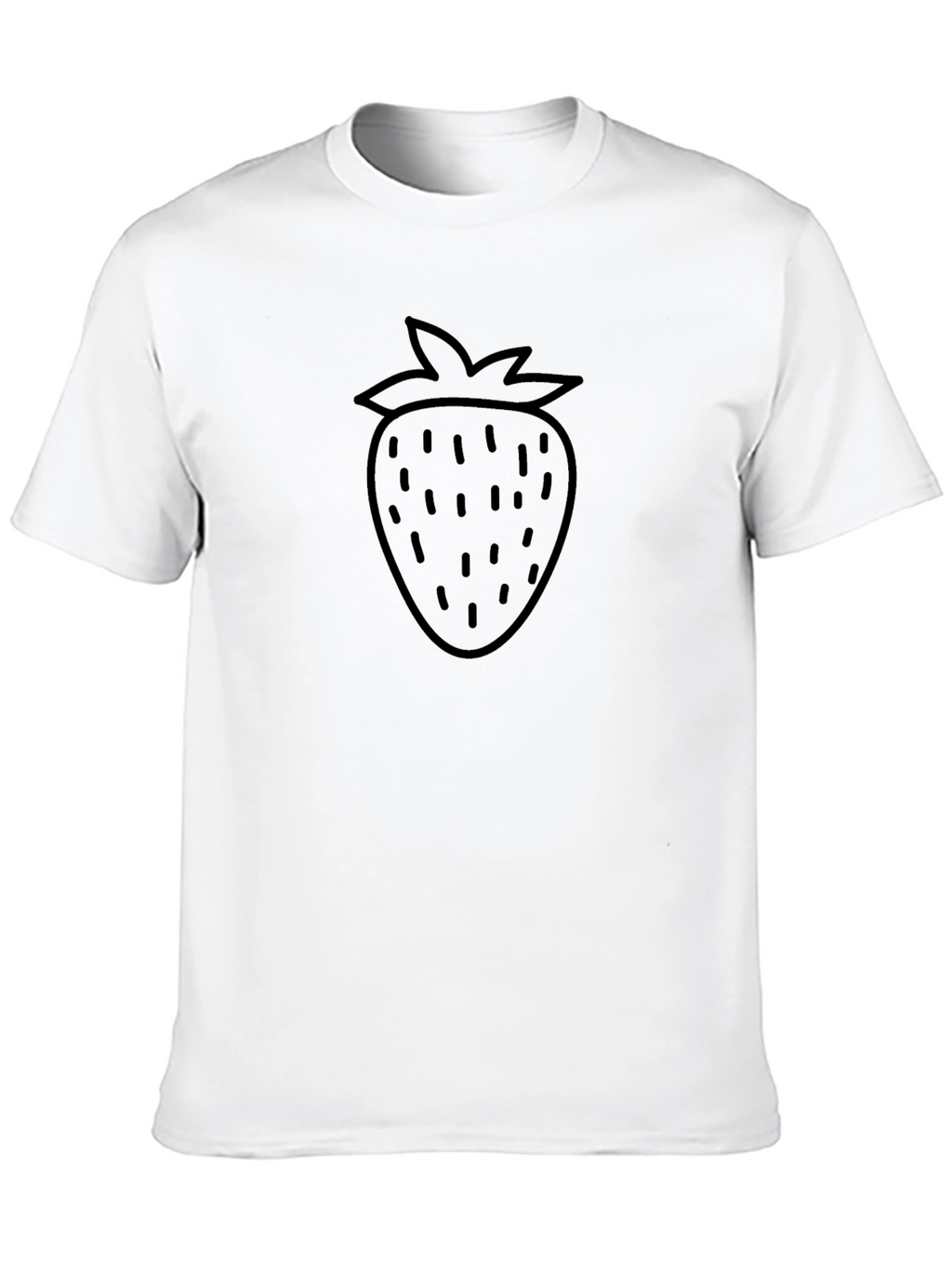 Strawberry Graphic Black T-Shirt - Casual Style