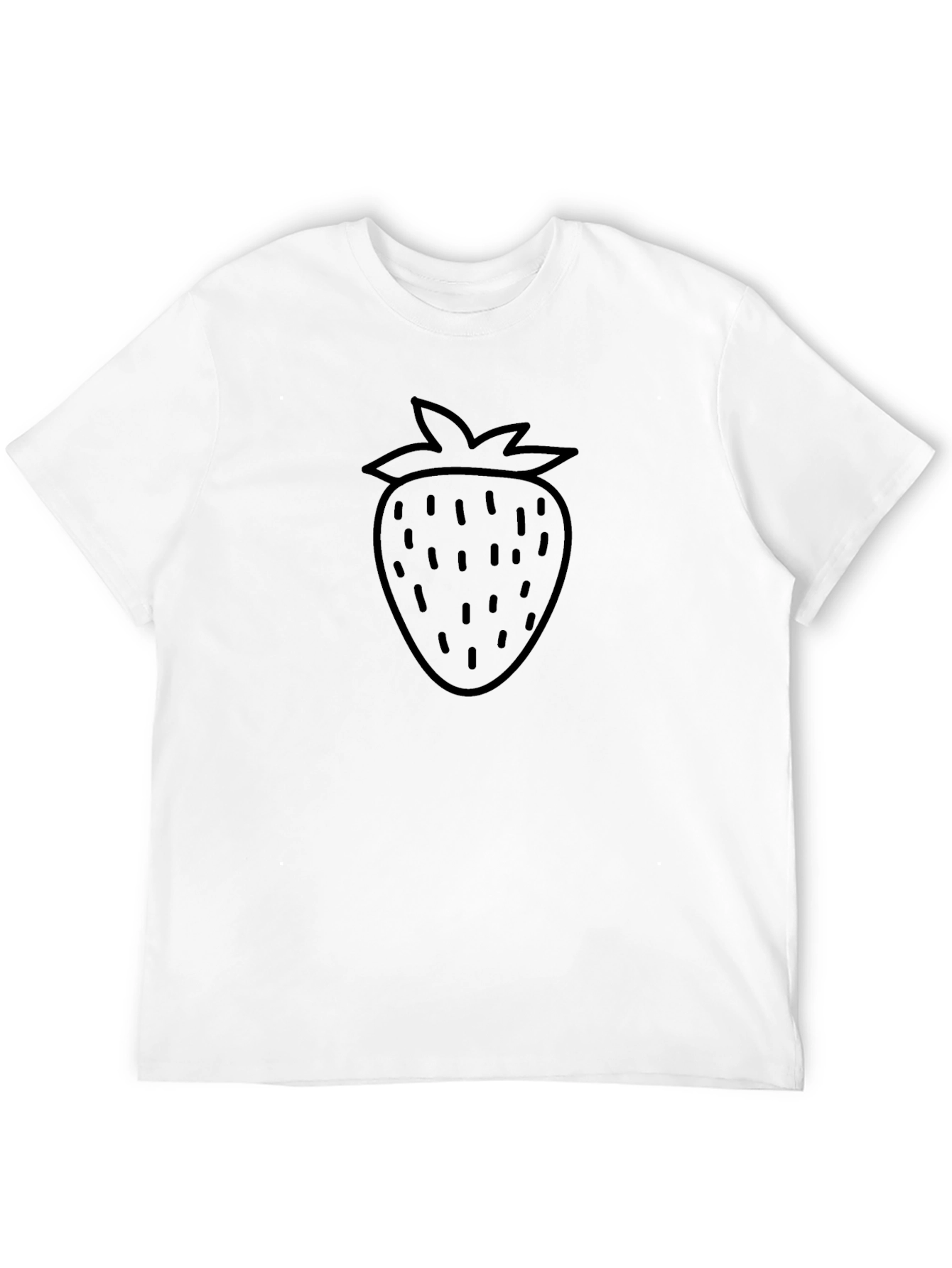 Strawberry Graphic Black T-Shirt - Casual Style